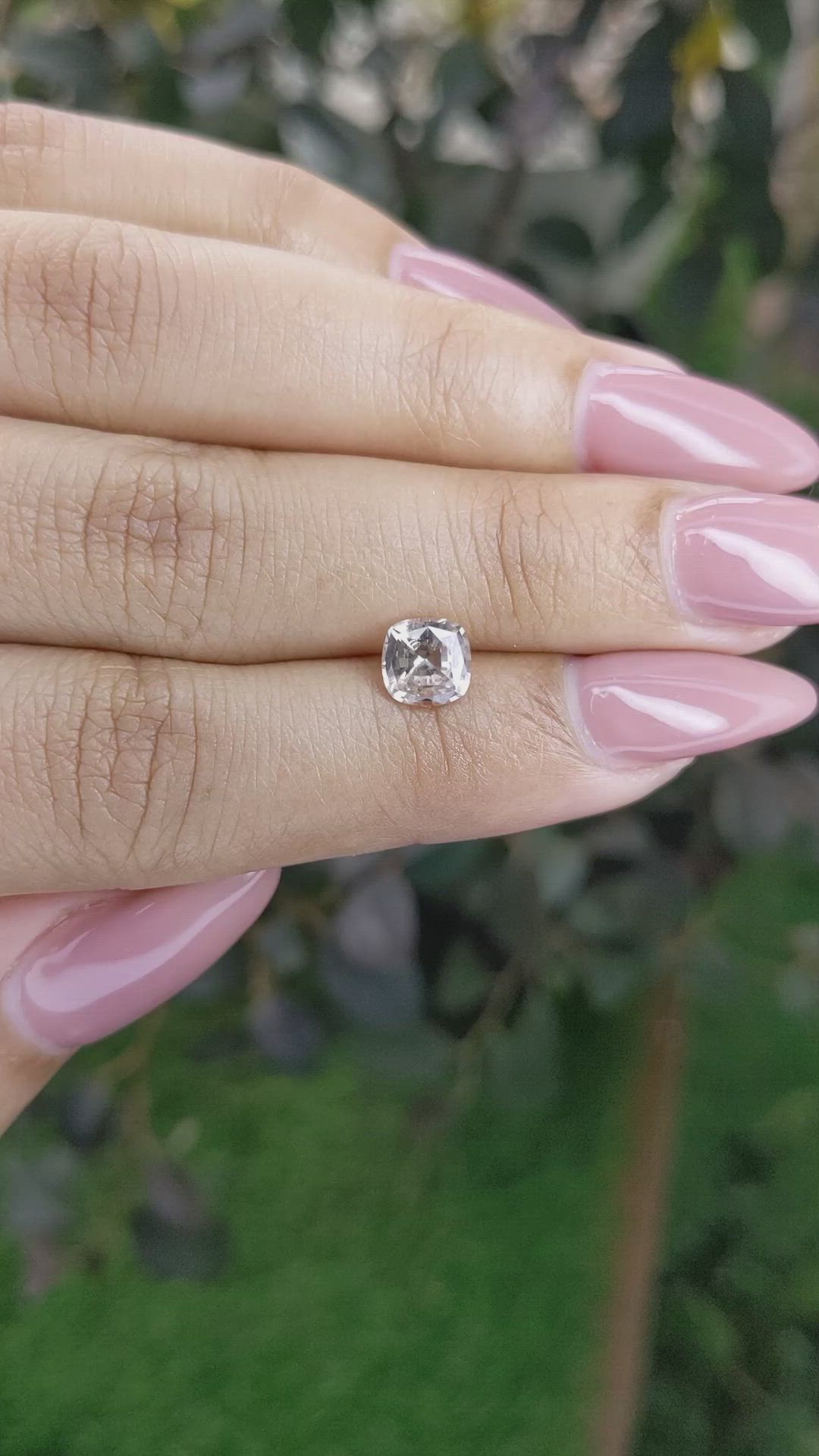 1.14 Ct. Peach Sapphire from Ceylon (Sri Lanka) Size Video