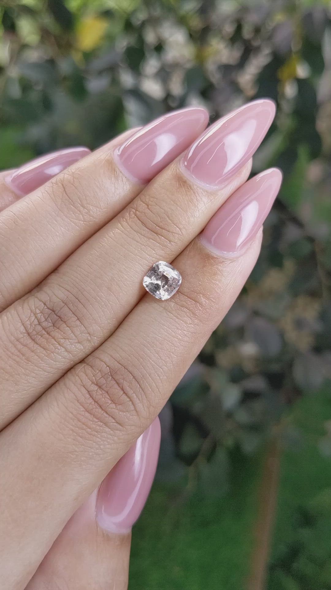 1.14 Ct. Peach Sapphire from Ceylon (Sri Lanka) Size Video