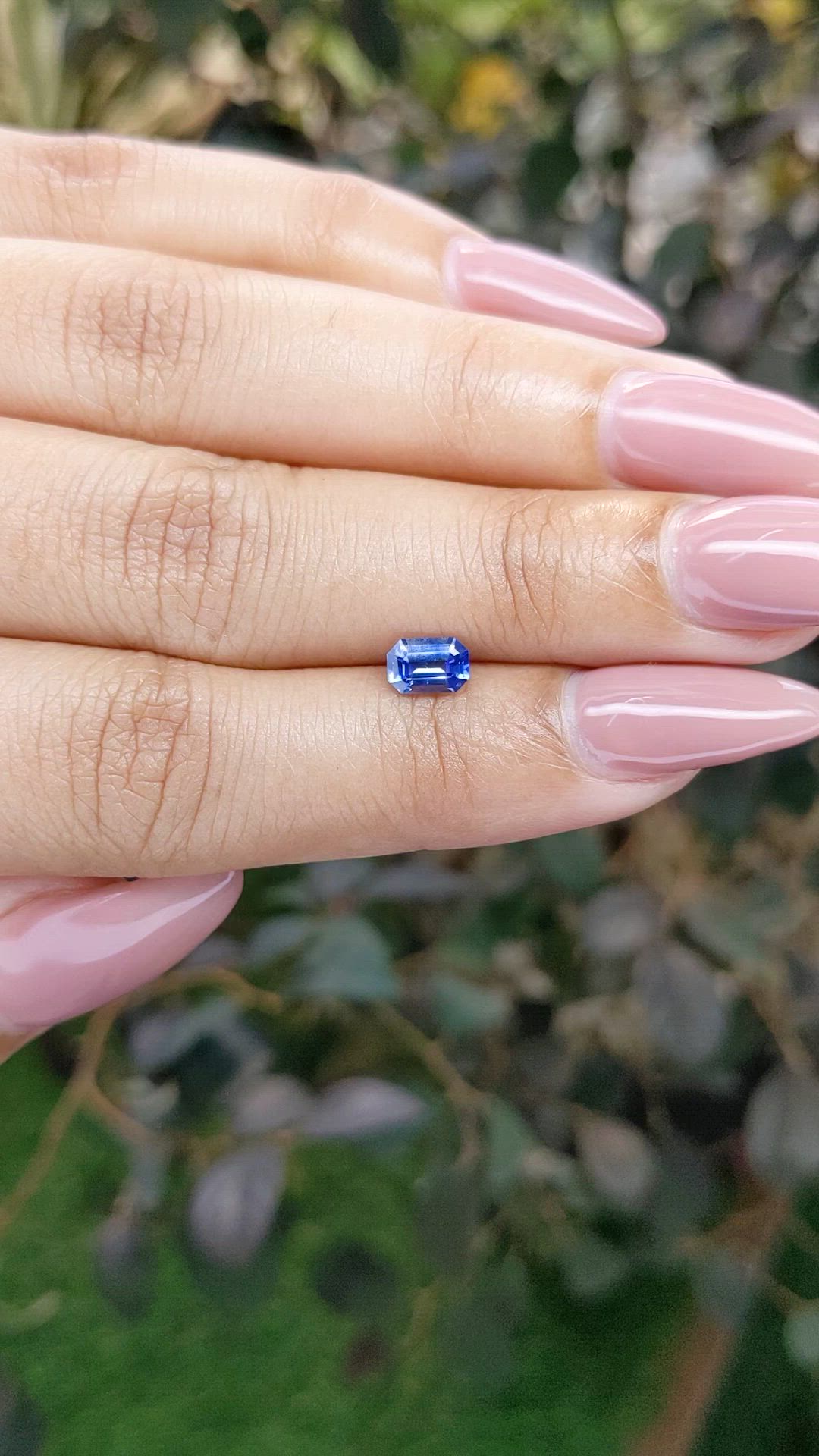 0.67 Ct. Blue Sapphire from Ceylon (Sri Lanka) Size Video