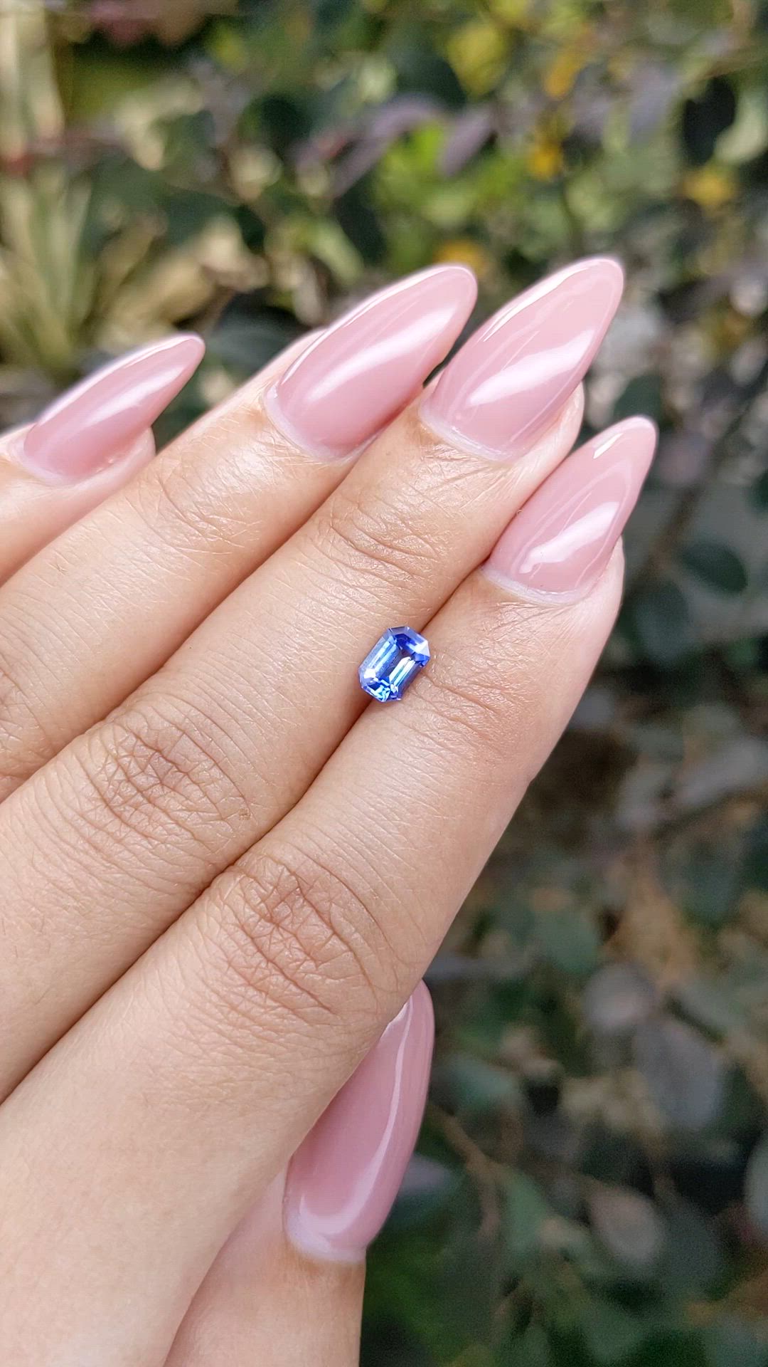 0.67 Ct. Blue Sapphire from Ceylon (Sri Lanka) Size Video