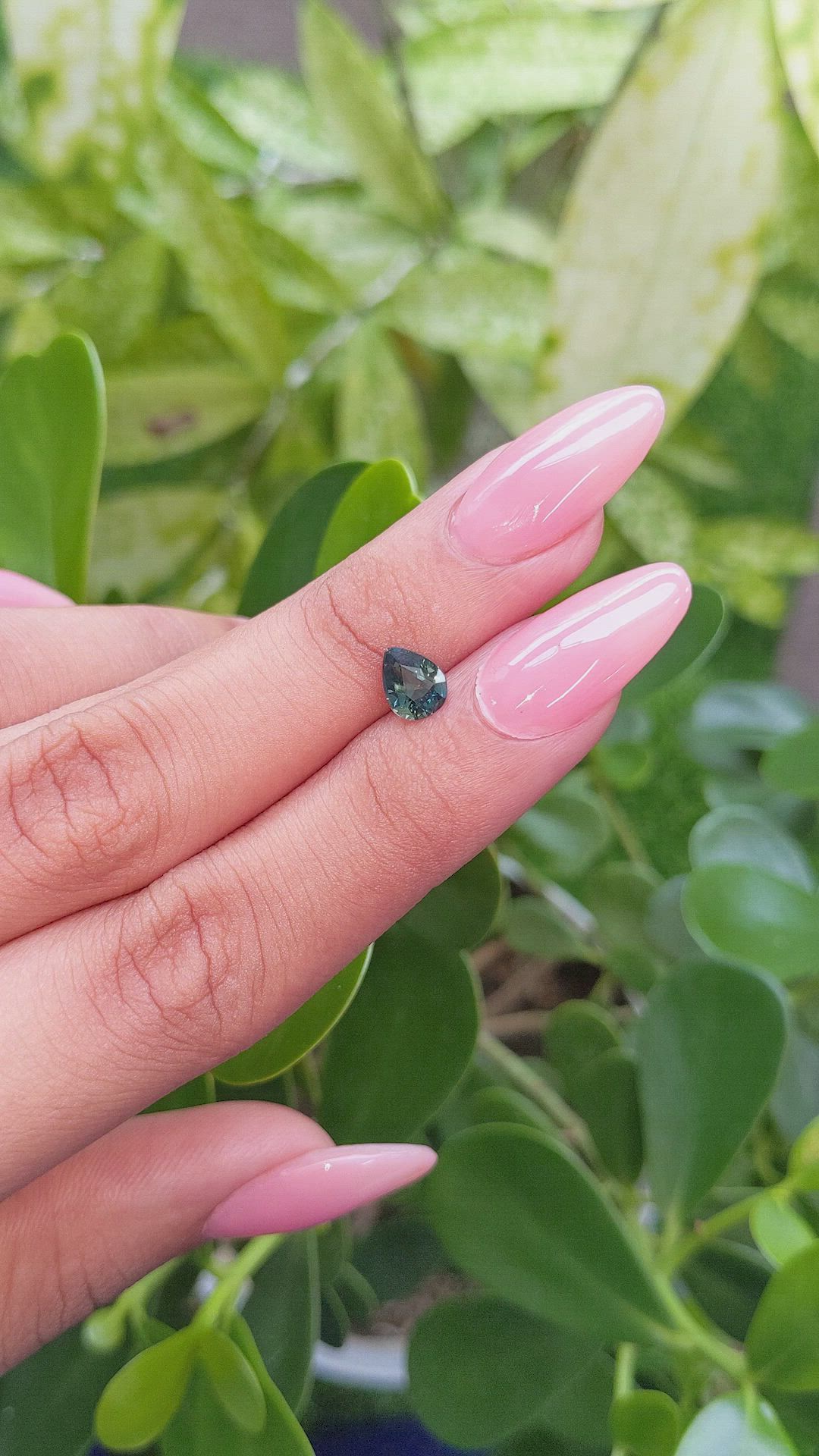 1.12 Ct. Bluish Green Sapphire from Africa Size Video