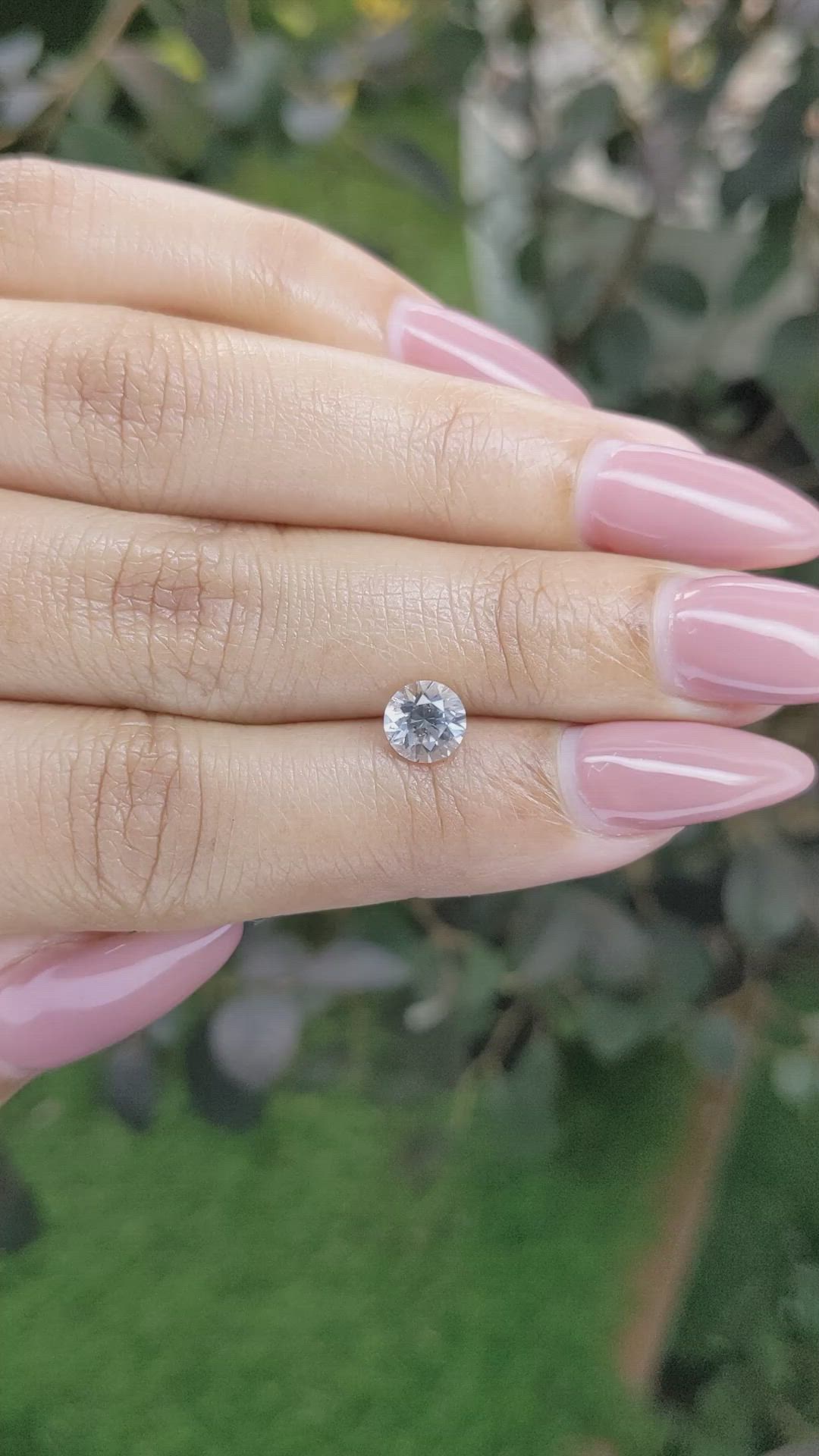 1.17 Ct. White Sapphire from Ceylon (Sri Lanka) Size Video