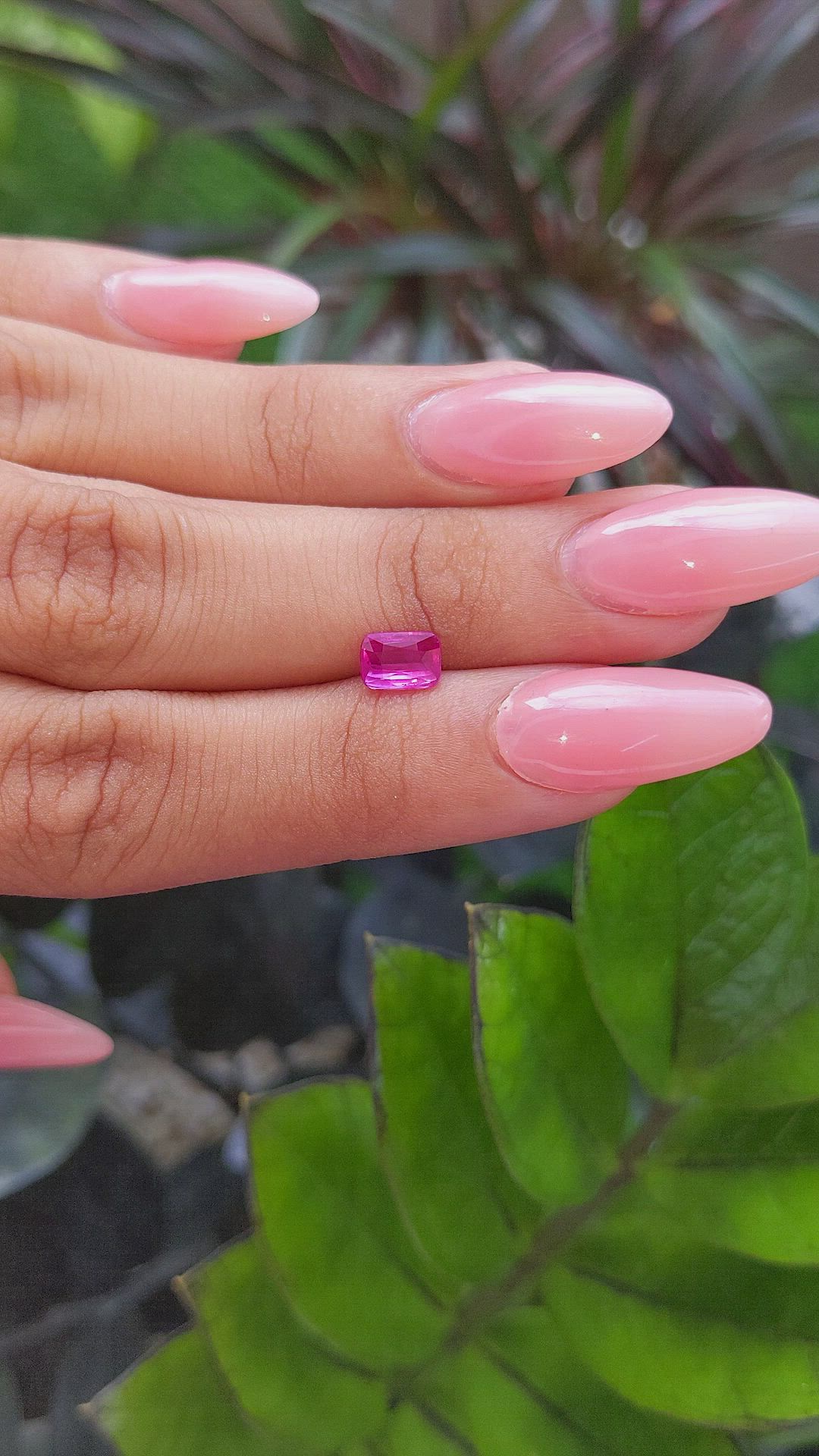 1.01 Ct. Pink Sapphire from Tanzania Size Video