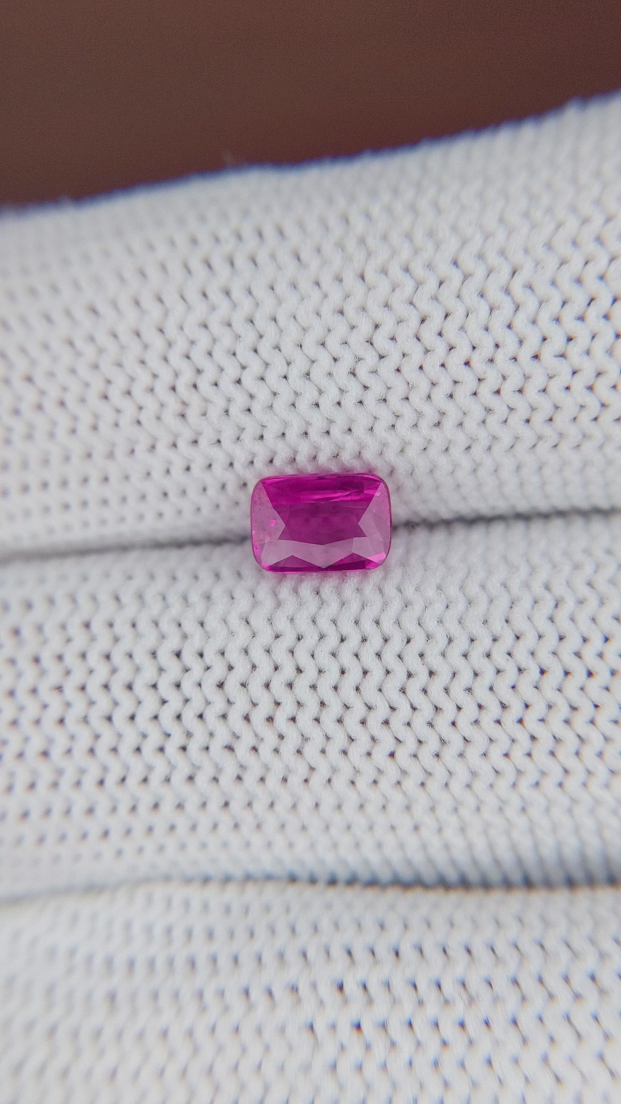 1.01 Ct. Pink Sapphire from Tanzania Size Video