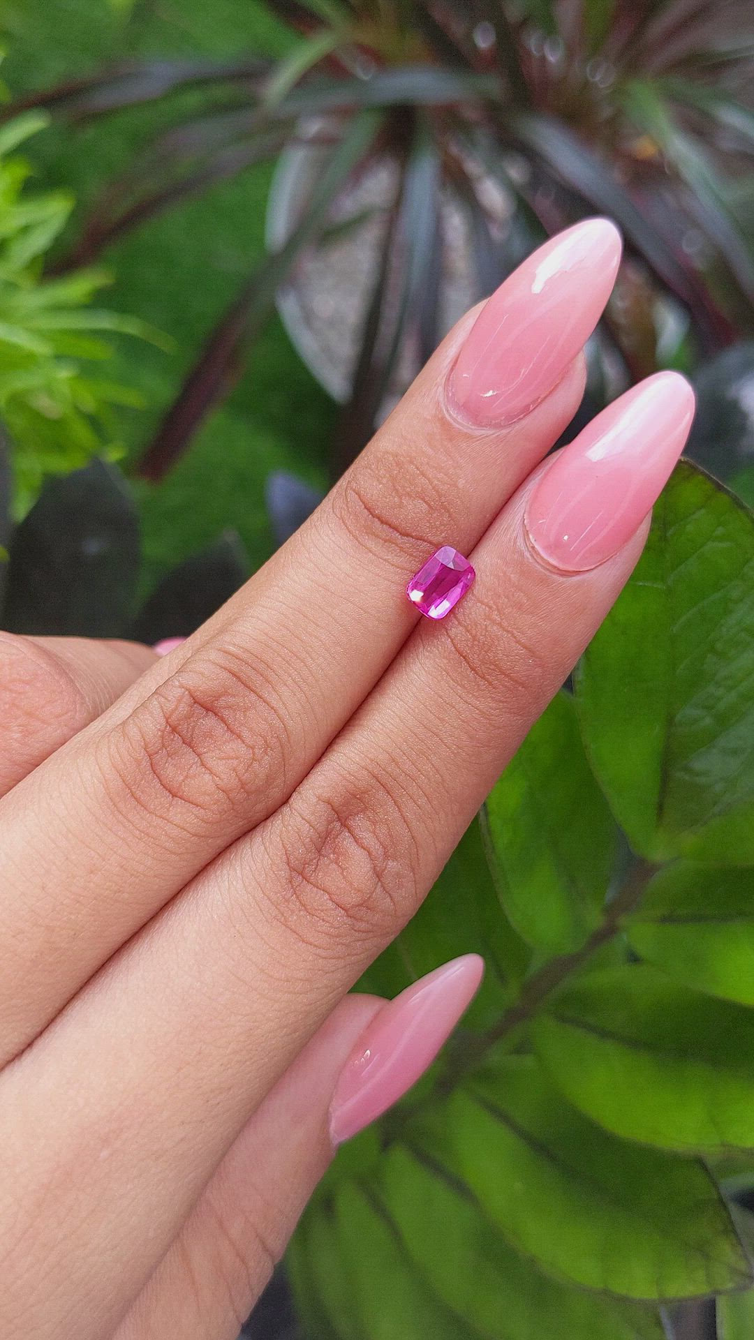 1.01 Ct. Pink Sapphire from Tanzania Size Video
