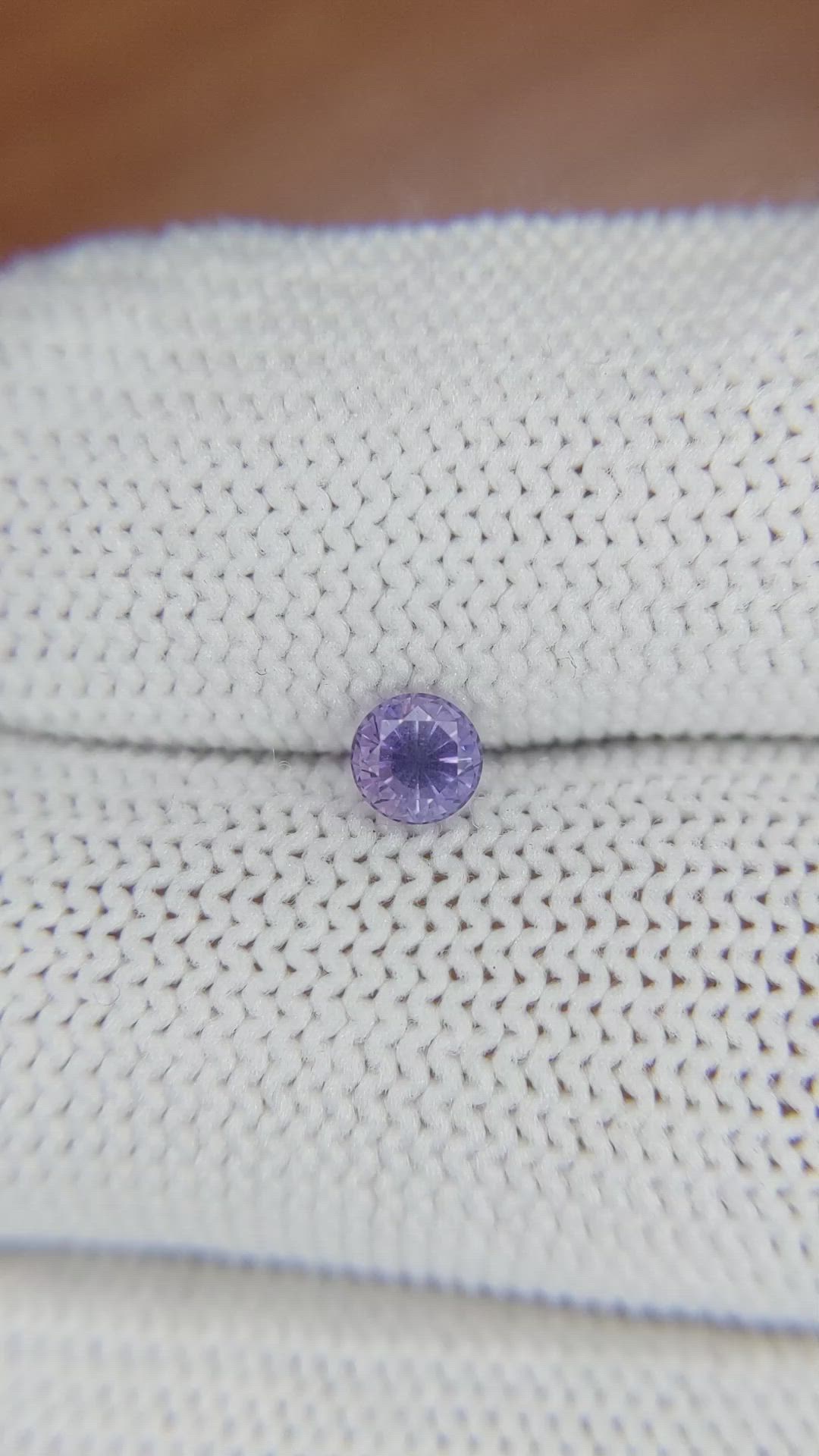 0.43 Ct. Purple Sapphire from Ceylon (Sri Lanka) Size Video