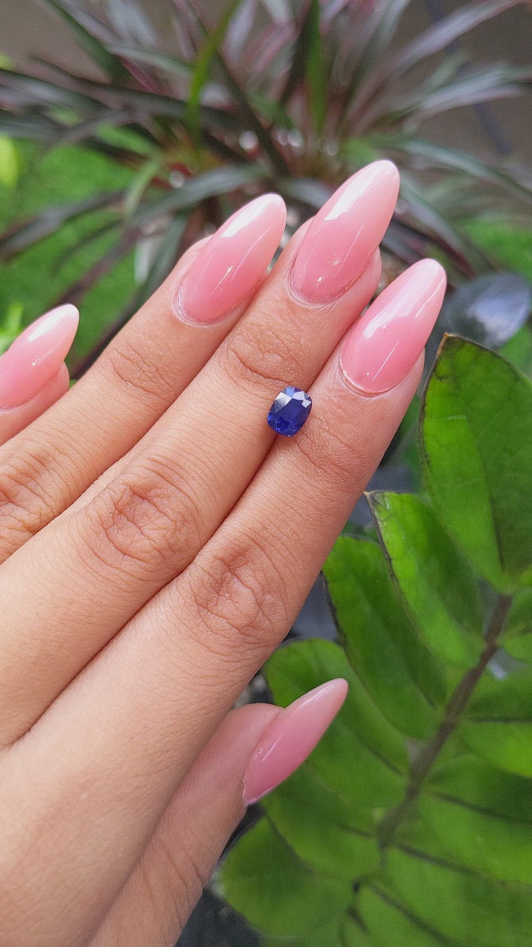 1.58 Ct. Blue Sapphire from Tanzania Size Video