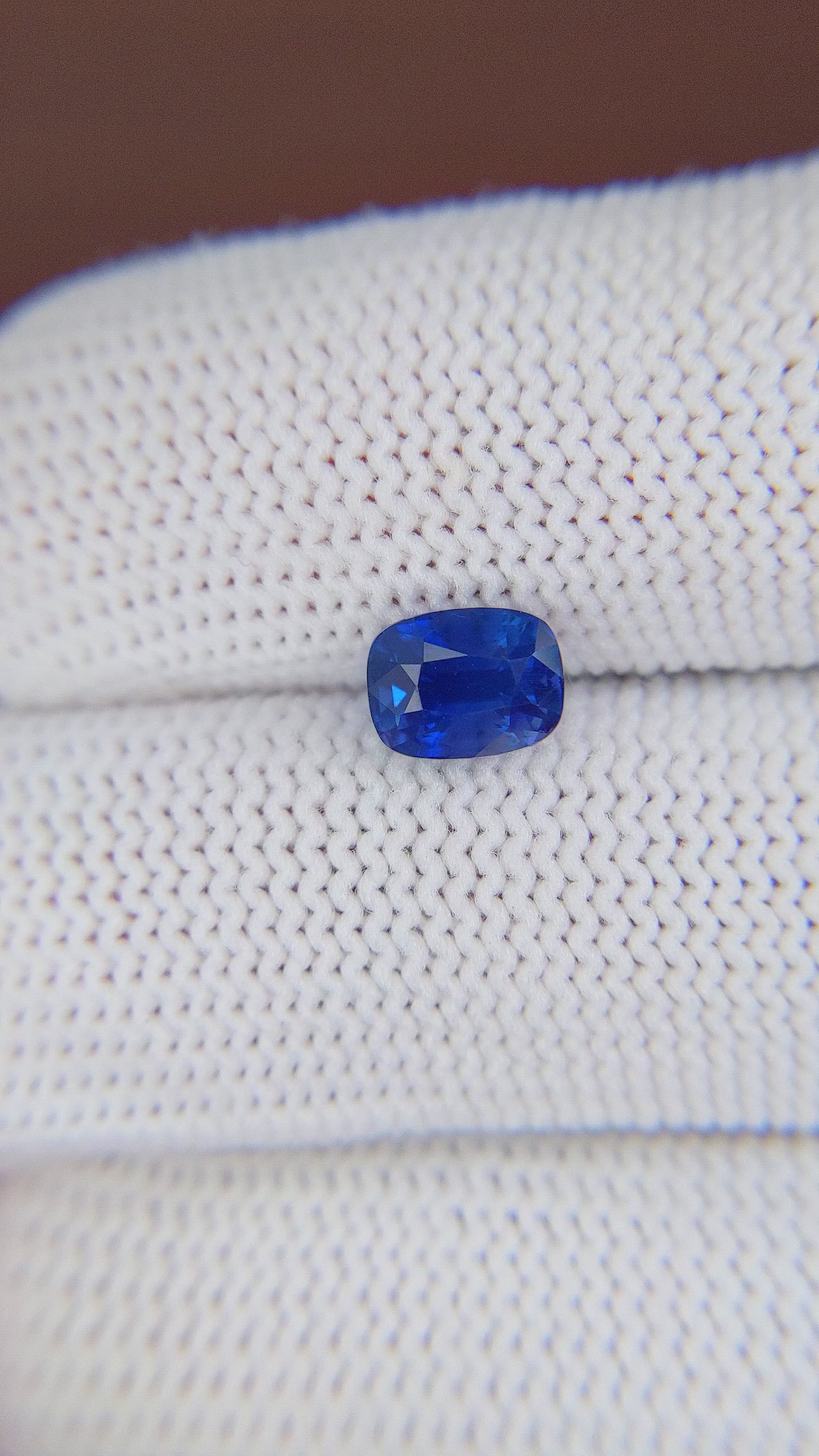 1.58 Ct. Blue Sapphire from Tanzania Size Video