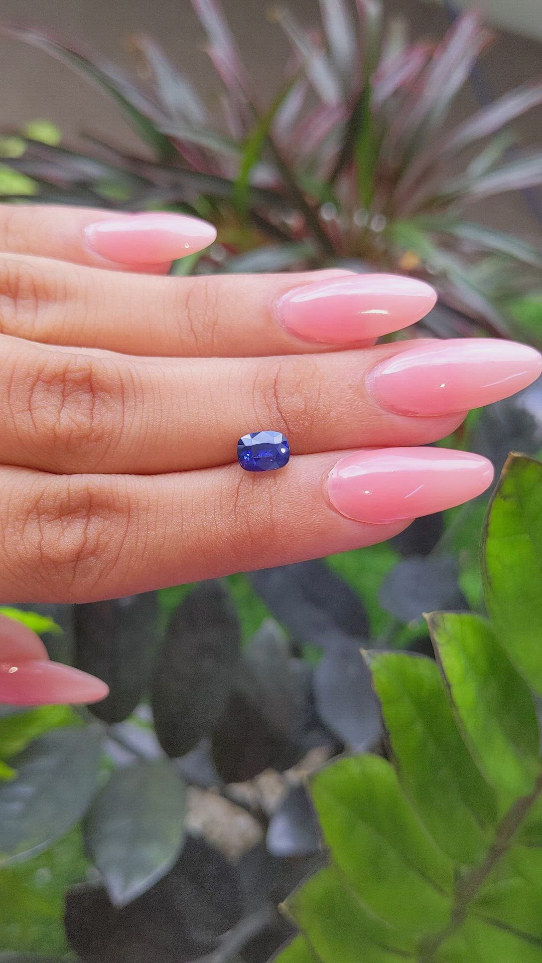1.58 Ct. Blue Sapphire from Tanzania Size Video
