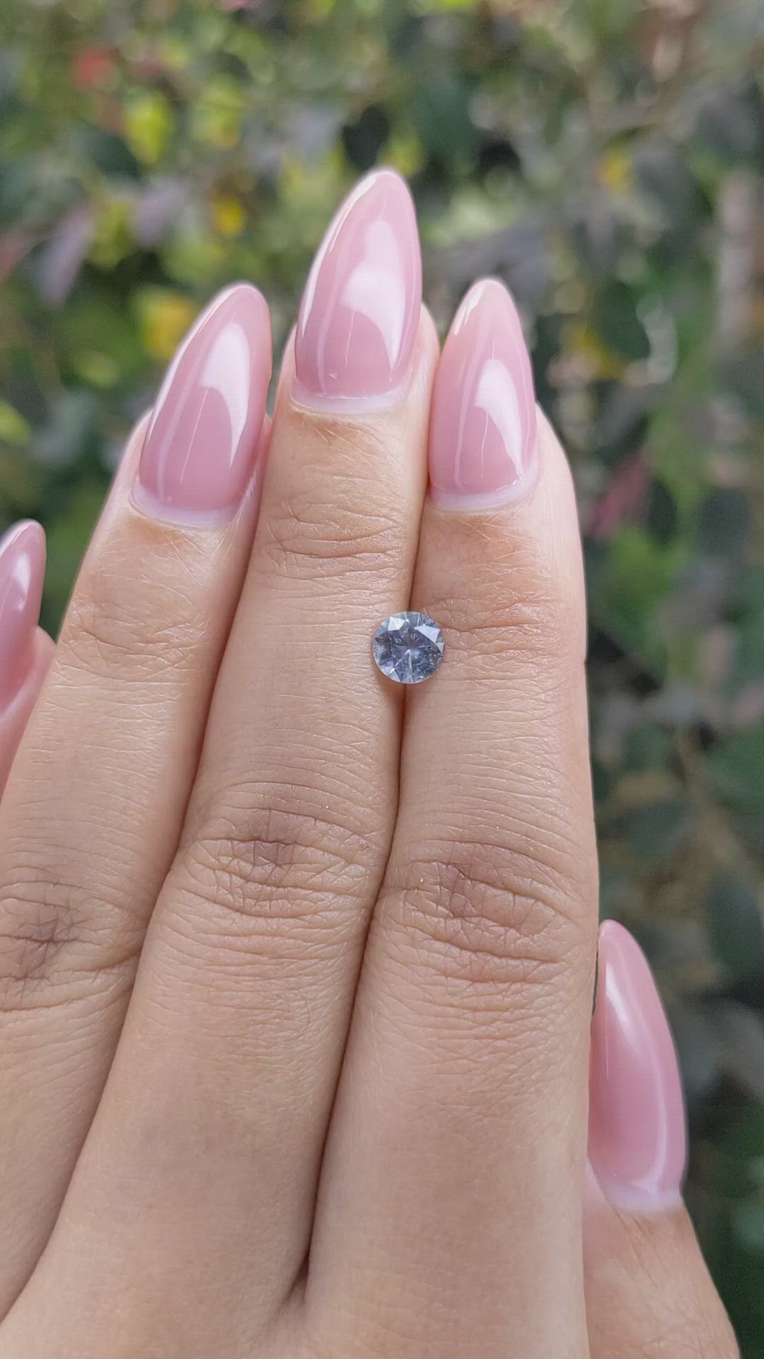 0.67 Ct. Bi Color / Parti Sapphire from Ceylon (Sri Lanka) Size Video