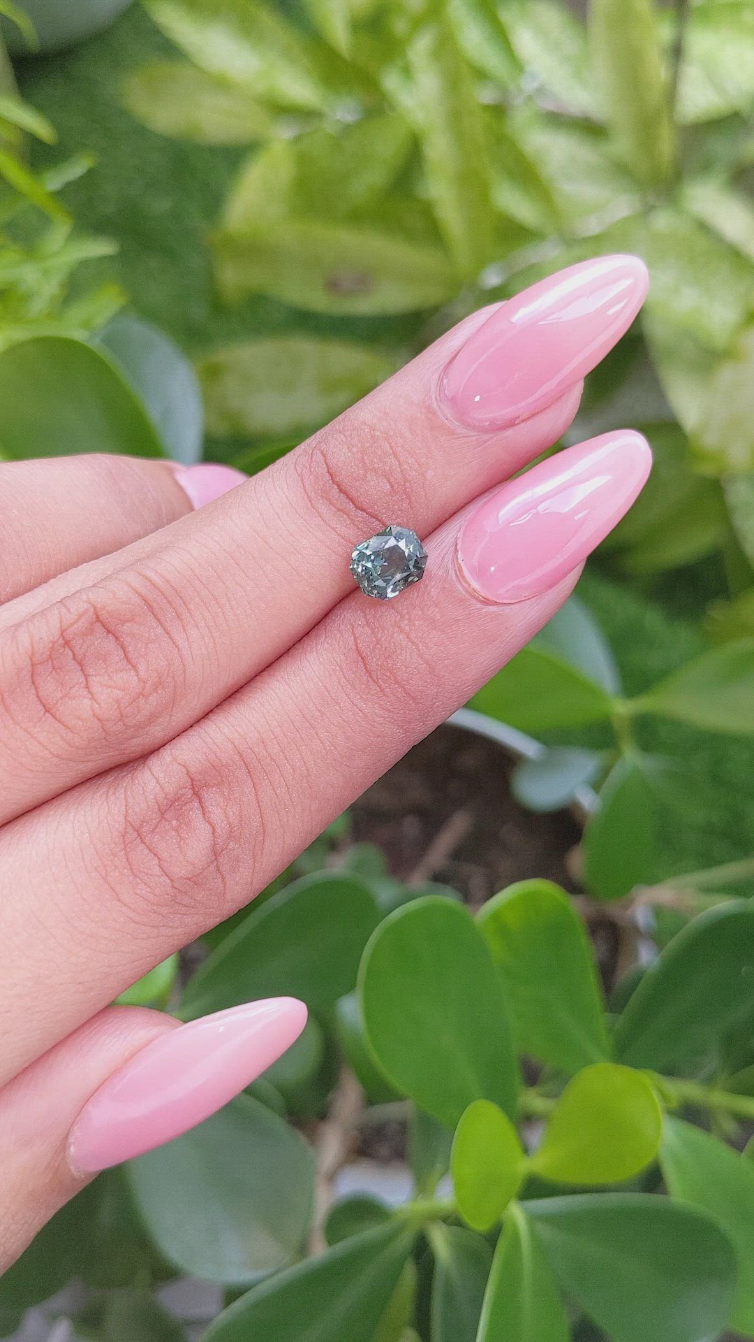2.02 Ct. Bluish Green Sapphire from Tanzania Size Video