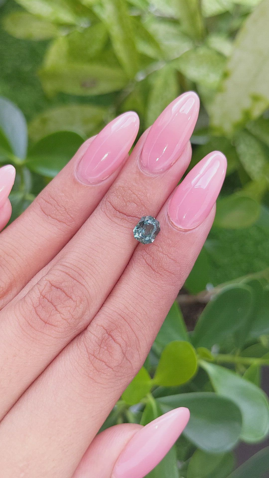 2.02 Ct. Bluish Green Sapphire from Tanzania Size Video