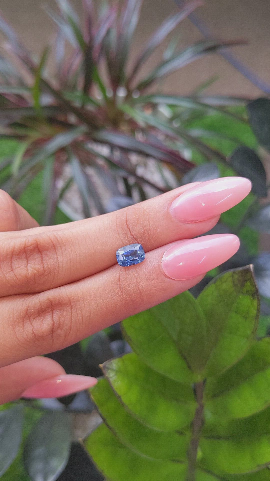 1.58 Ct. Blue Sapphire from Tanzania Size Video