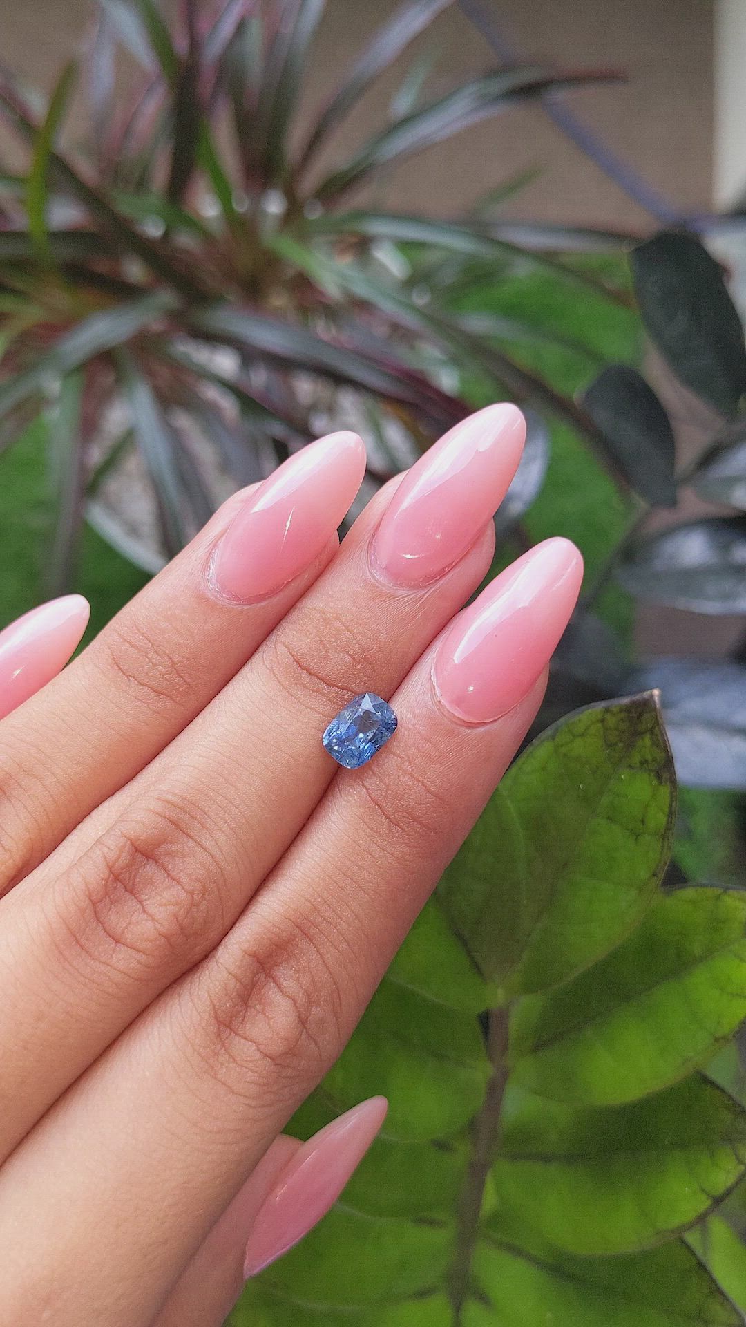 1.58 Ct. Blue Sapphire from Tanzania Size Video