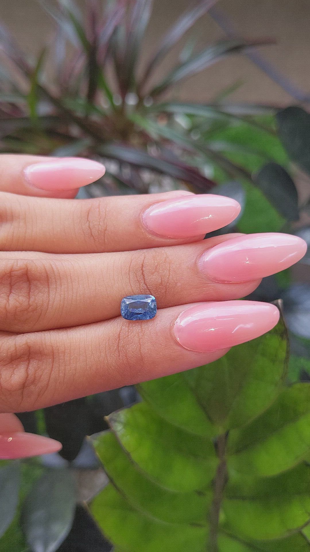 1.58 Ct. Blue Sapphire from Tanzania Size Video
