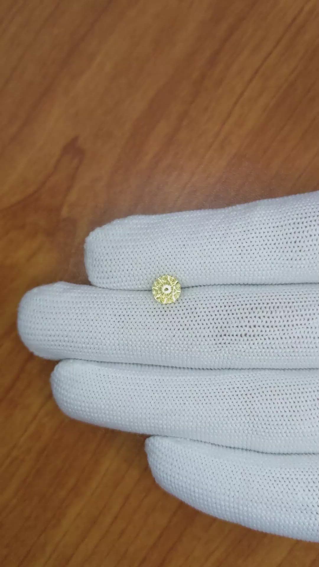 1.24 Ct. Yellow Sapphire from Ceylon (Sri Lanka) Size Video