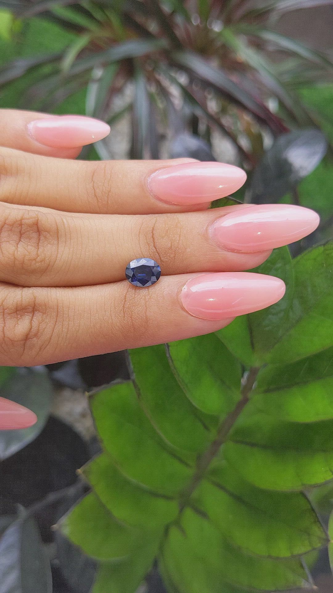 1.53 Ct. Blue Sapphire from Tanzania Size Video