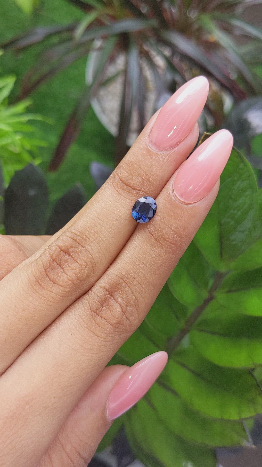 1.53 Ct. Blue Sapphire from Tanzania Size Video