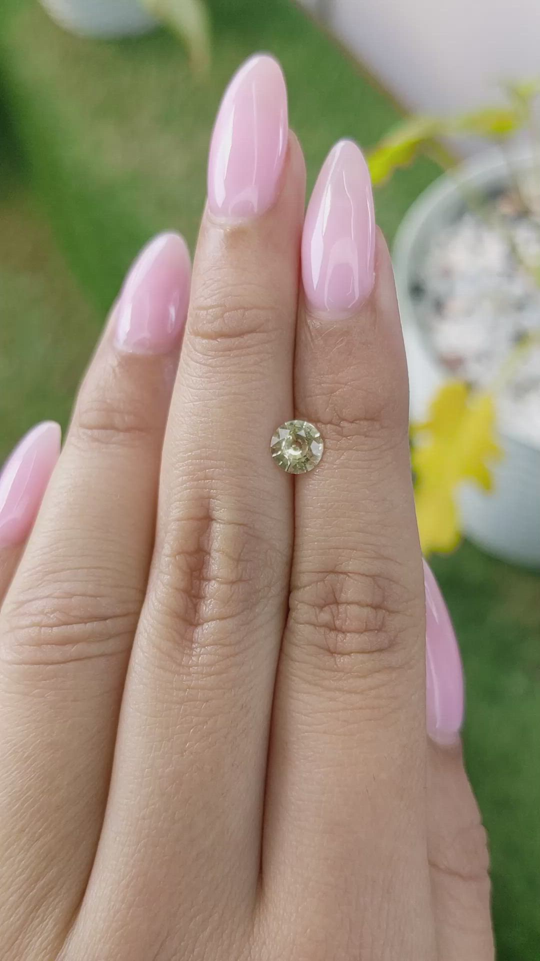 0.70 Ct. Yellow Sapphire from Ceylon (Sri Lanka) Size Video