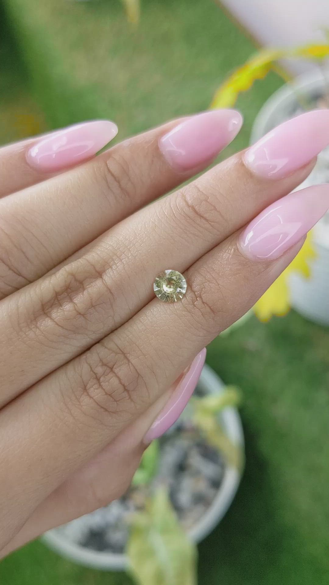 0.70 Ct. Yellow Sapphire from Ceylon (Sri Lanka) Size Video