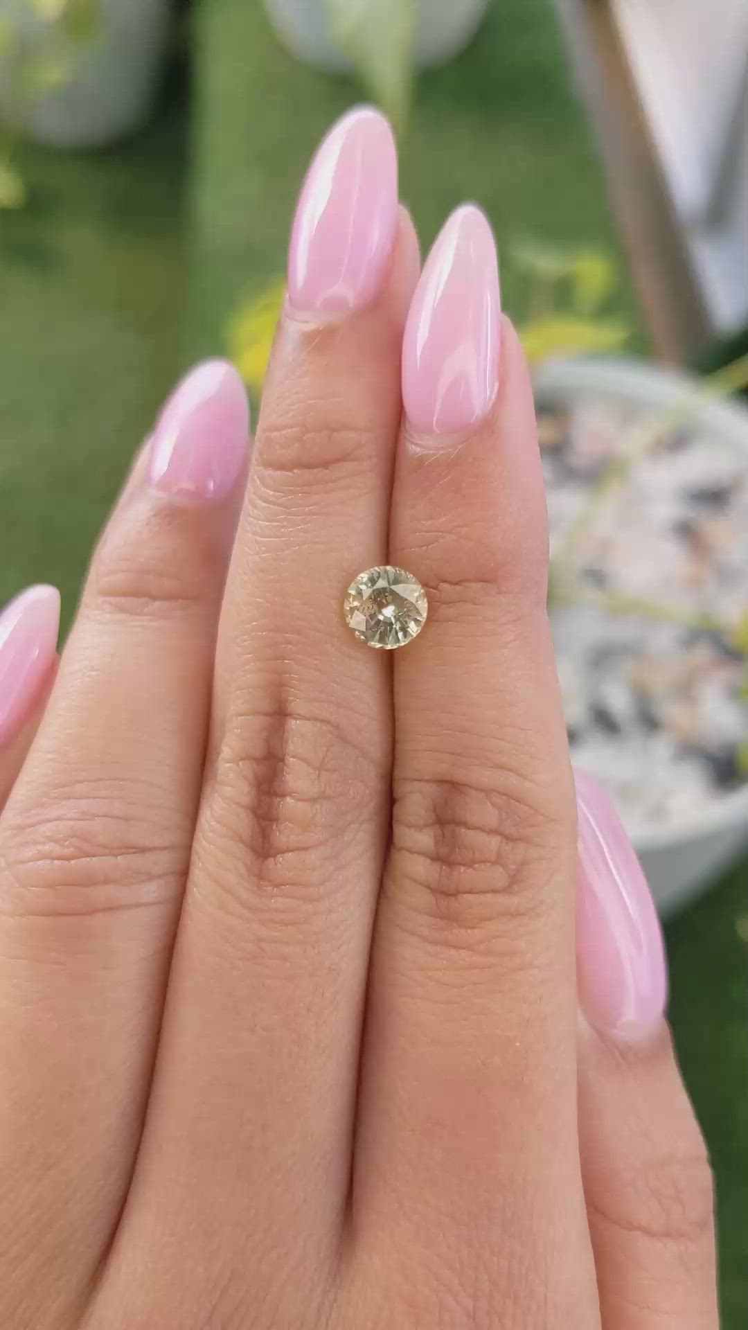 1.47 Ct. Yellow Sapphire from Ceylon (Sri Lanka) Size Video