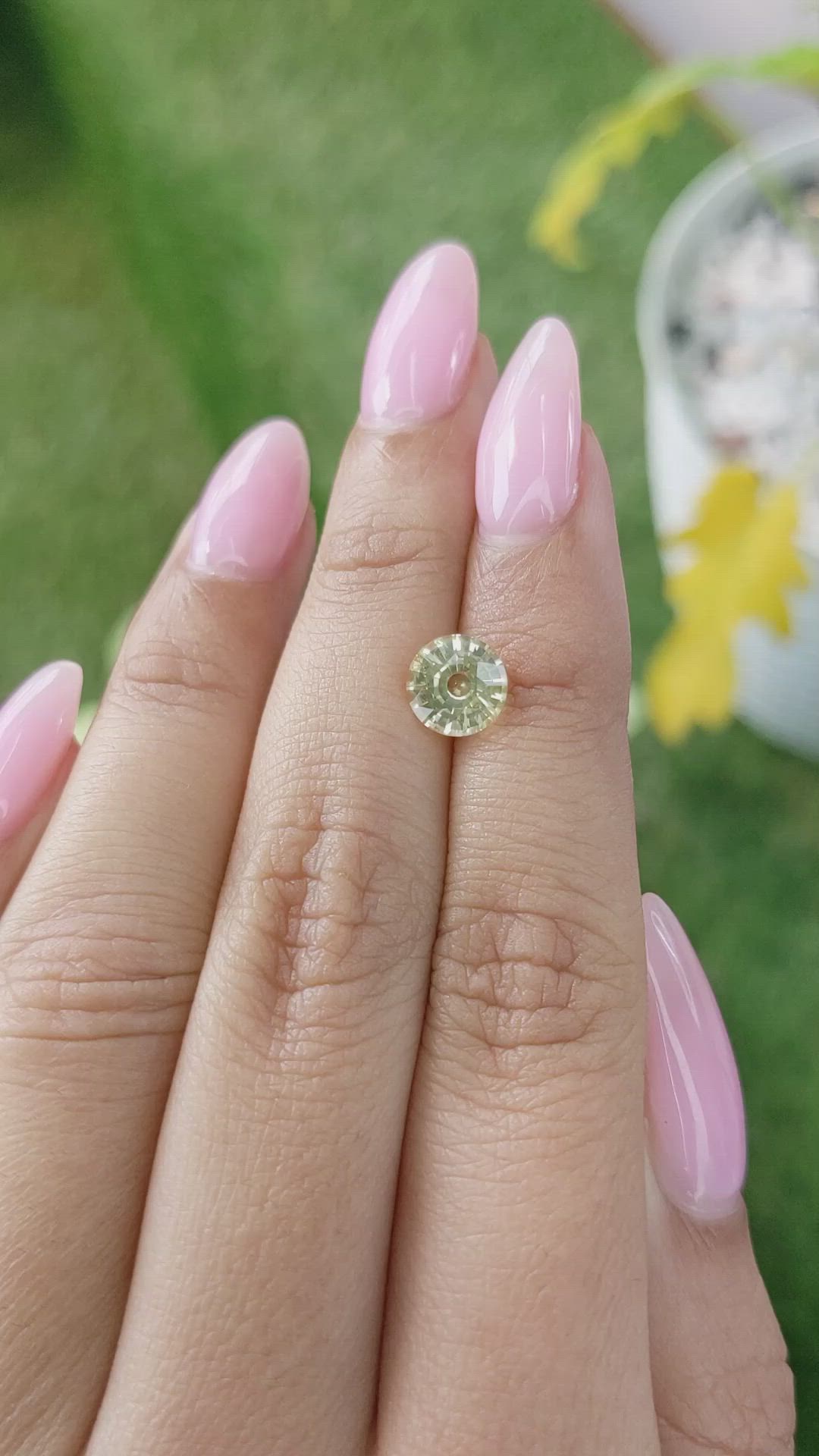 1.82 Ct. Yellow Sapphire from Ceylon (Sri Lanka) Size Video