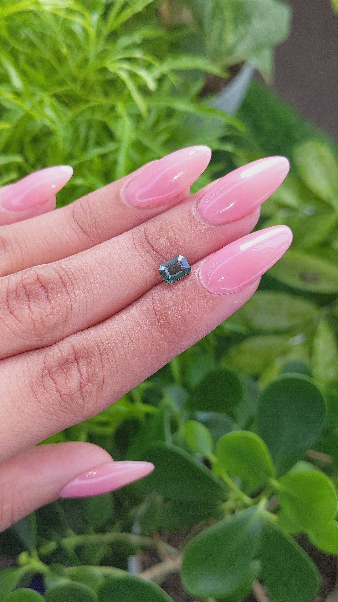 1.04 Ct. Green Sapphire from Tanzania Size Video