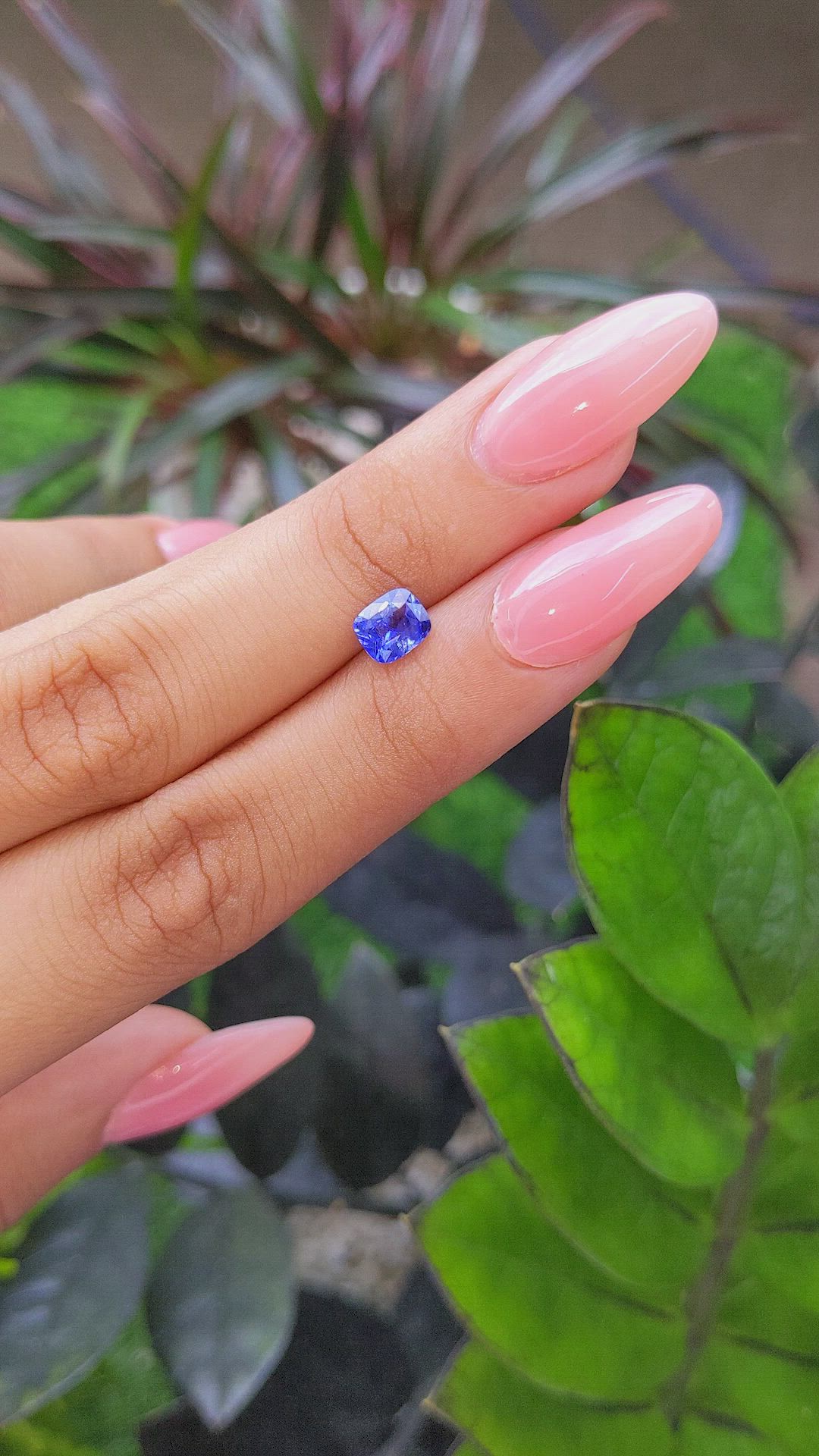 1.04 Ct. Blue Sapphire from Tanzania Size Video