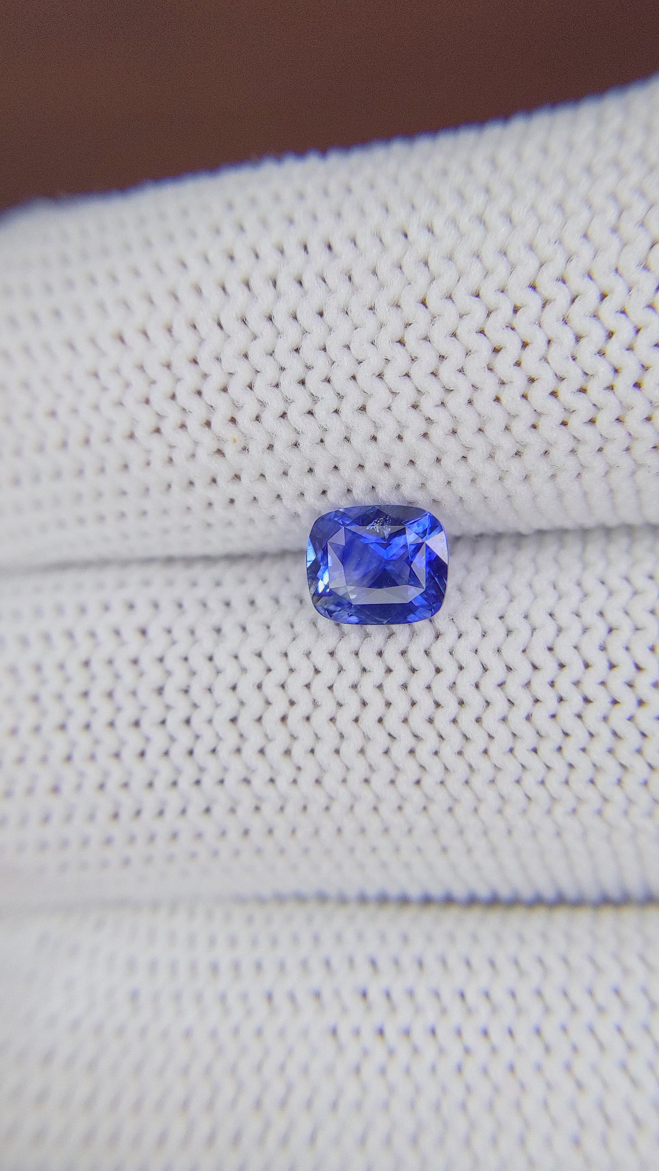 1.04 Ct. Blue Sapphire from Tanzania Size Video