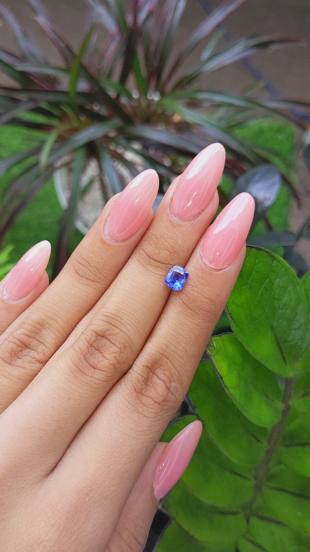 1.04 Ct. Blue Sapphire from Tanzania Size Video