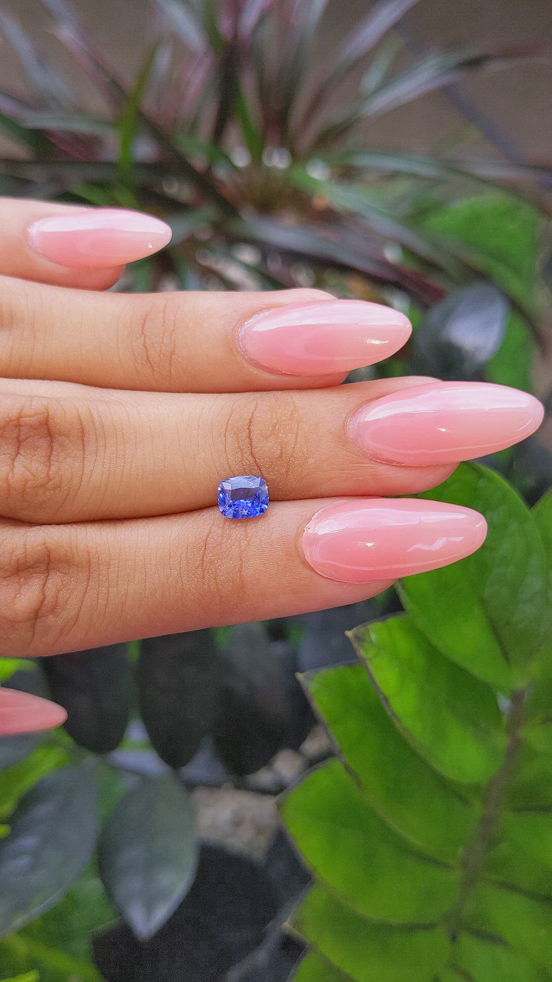 1.04 Ct. Blue Sapphire from Tanzania Size Video