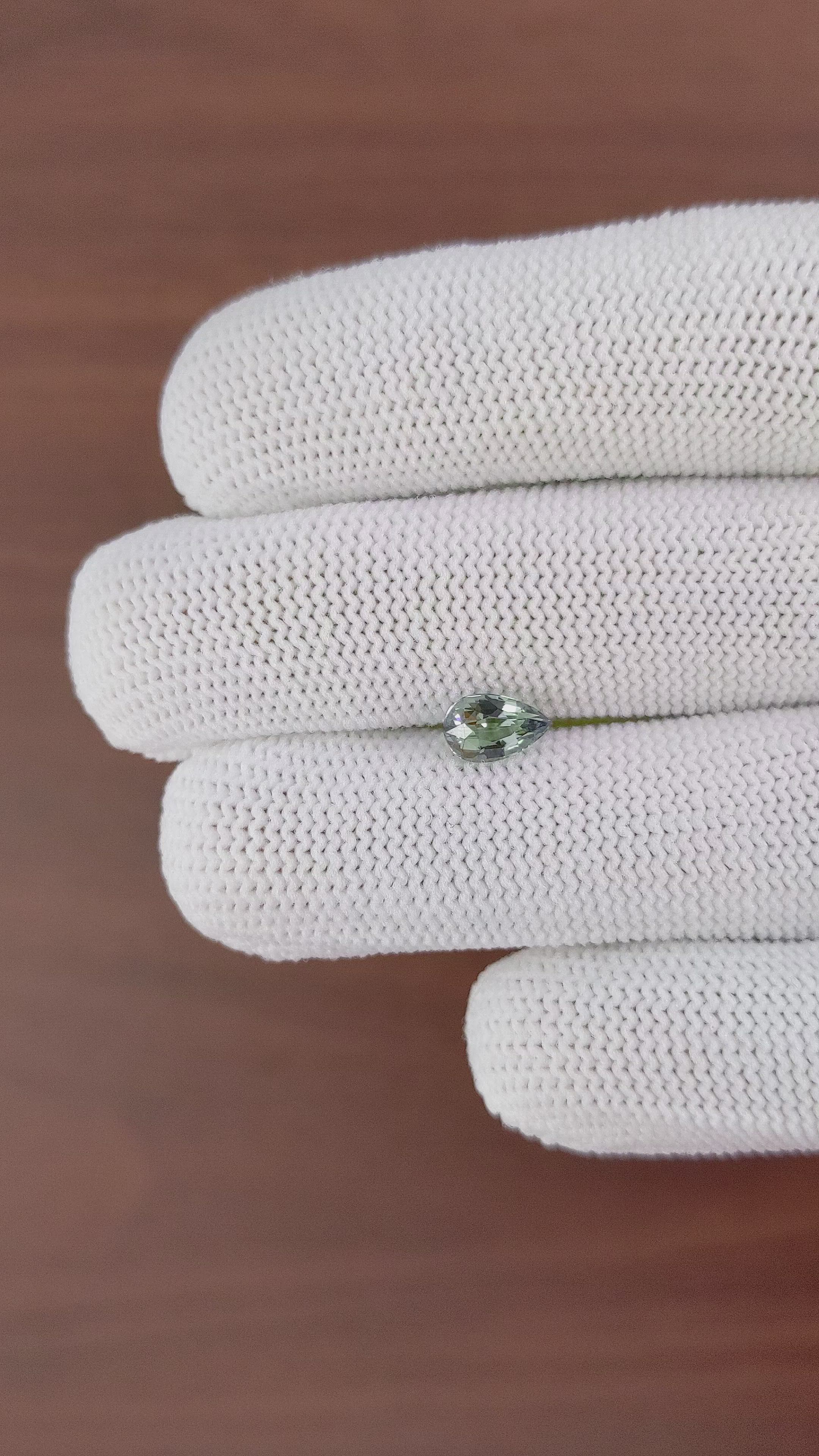 1.03 Ct. Bluish Green Sapphire from Tanzania Size Video