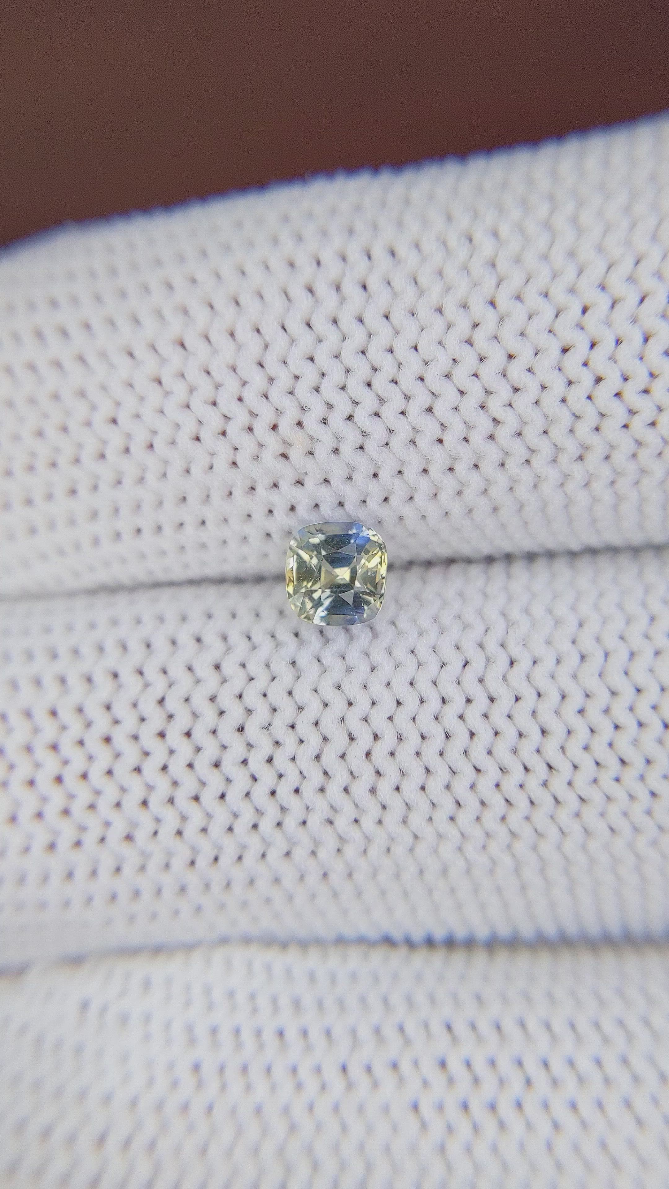 0.62 Ct. Bi Color Sapphire from Tanzania Size Video