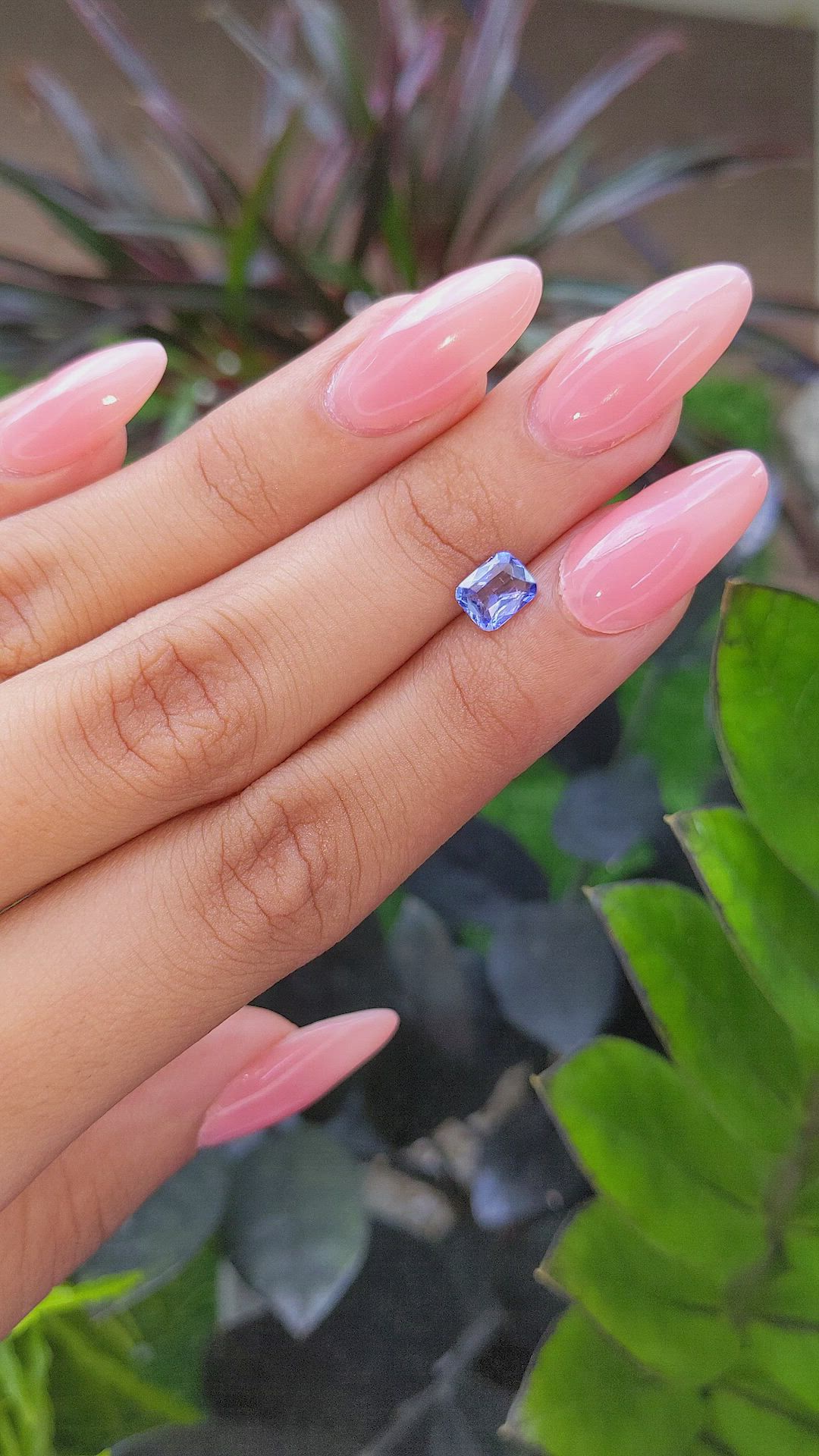1.09 Ct. Blue Sapphire from Tanzania Size Video