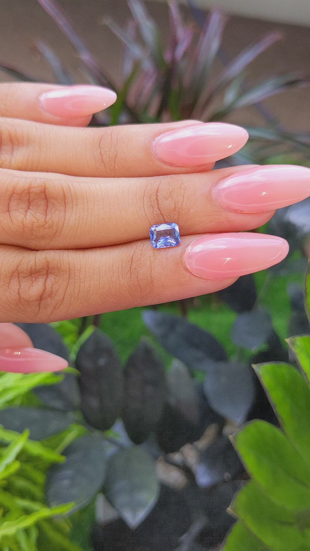 1.09 Ct. Blue Sapphire from Tanzania Size Video