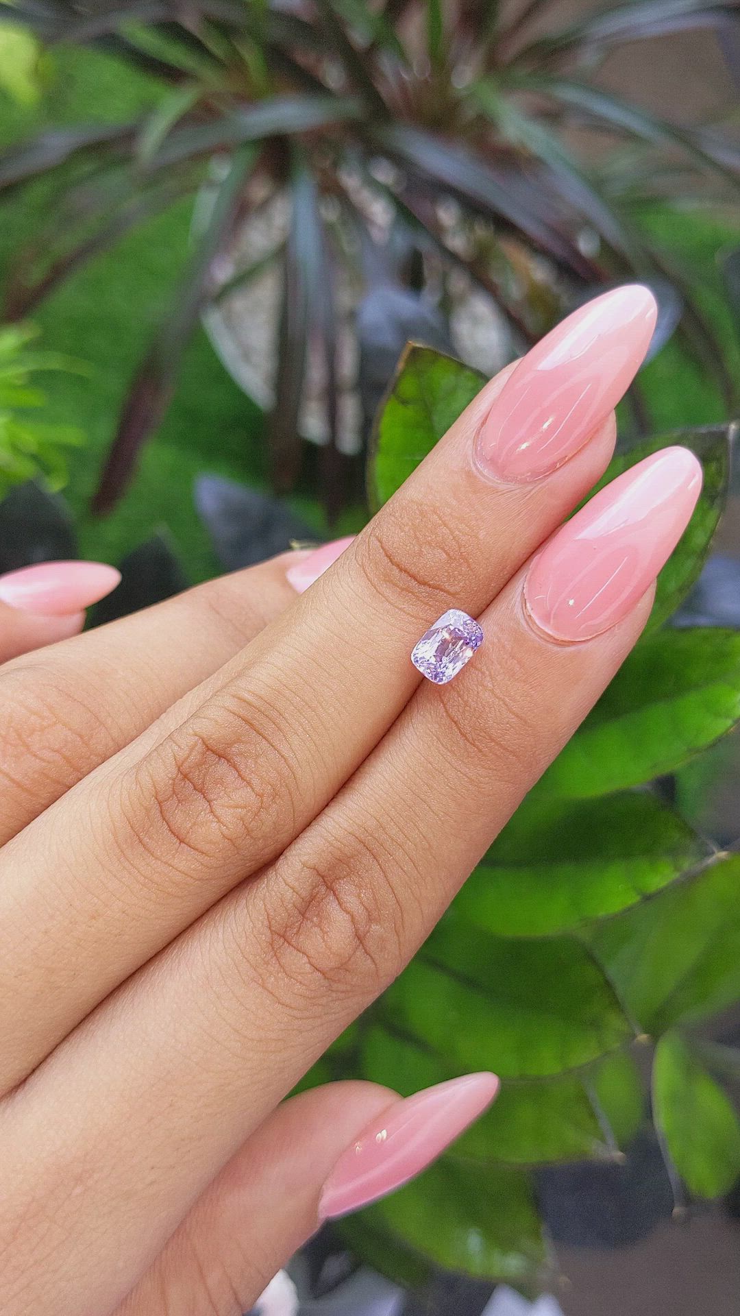 1.60 Ct. Purple Sapphire from Tanzania Size Video