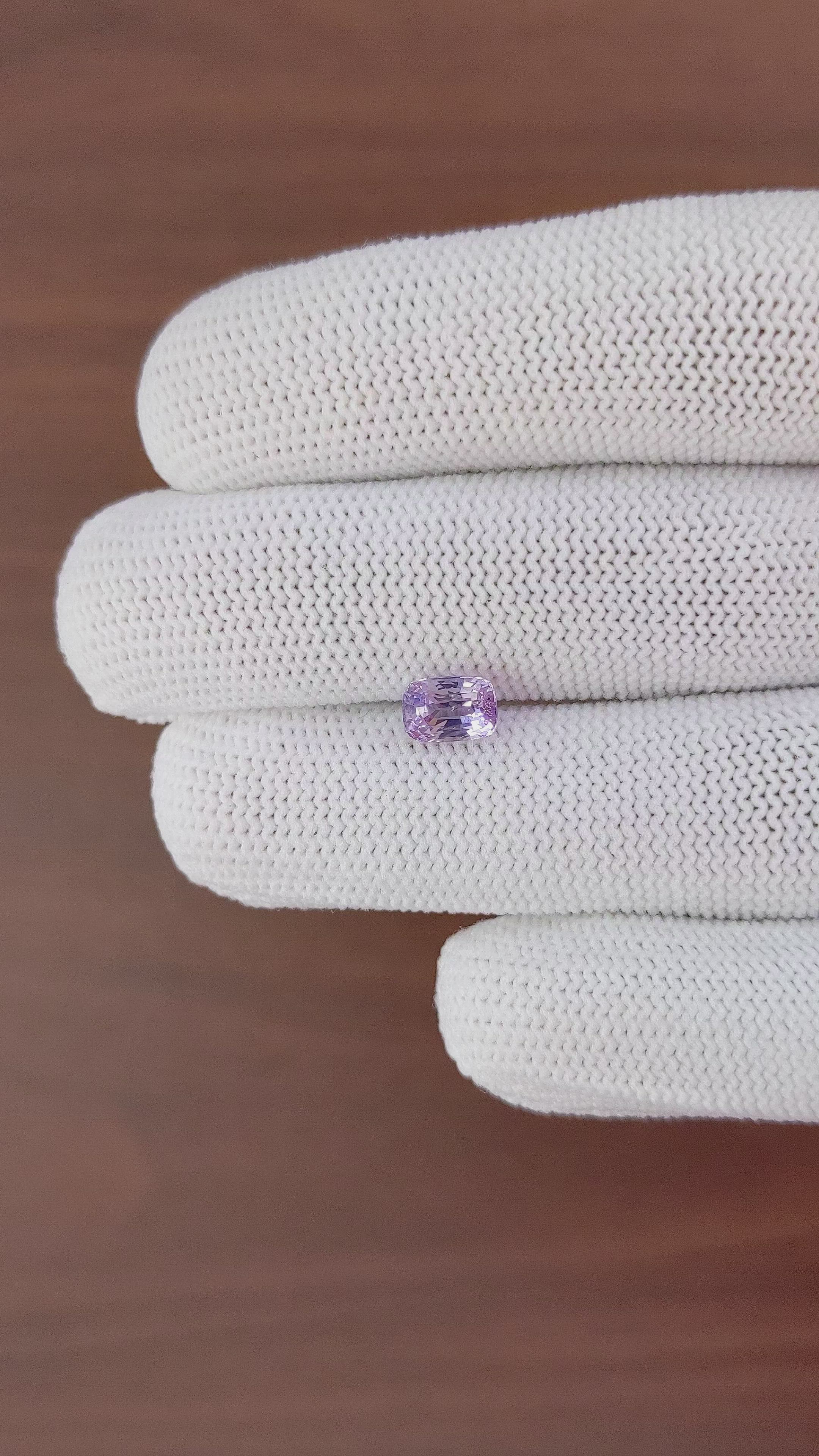 1.60 Ct. Purple Sapphire from Tanzania Size Video