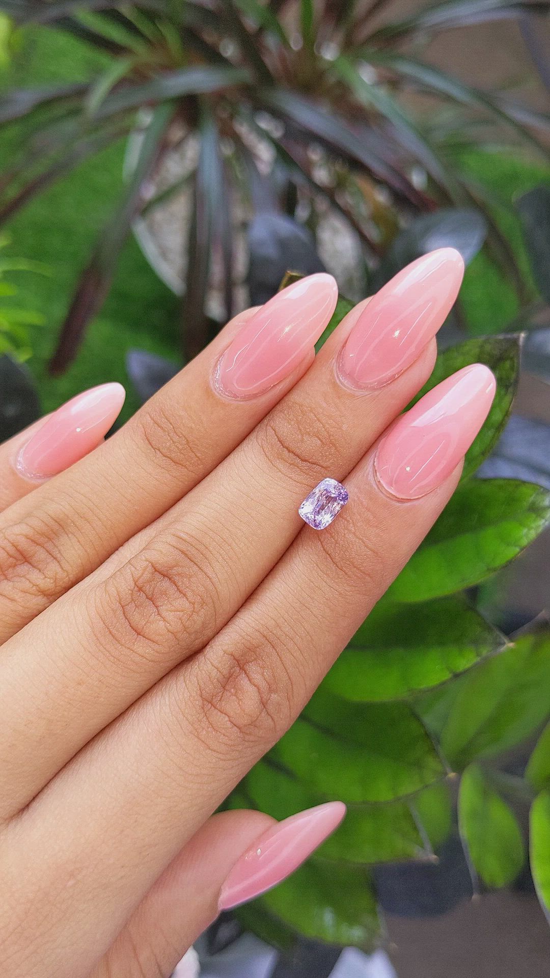 1.60 Ct. Purple Sapphire from Tanzania Size Video