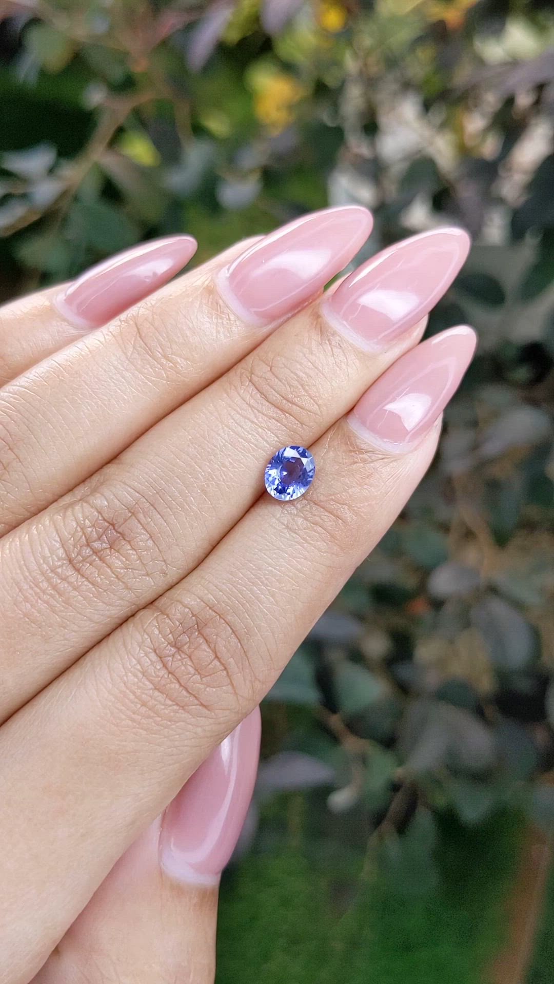 0.87 Ct. Blue Sapphire from Ceylon (Sri Lanka) Size Video