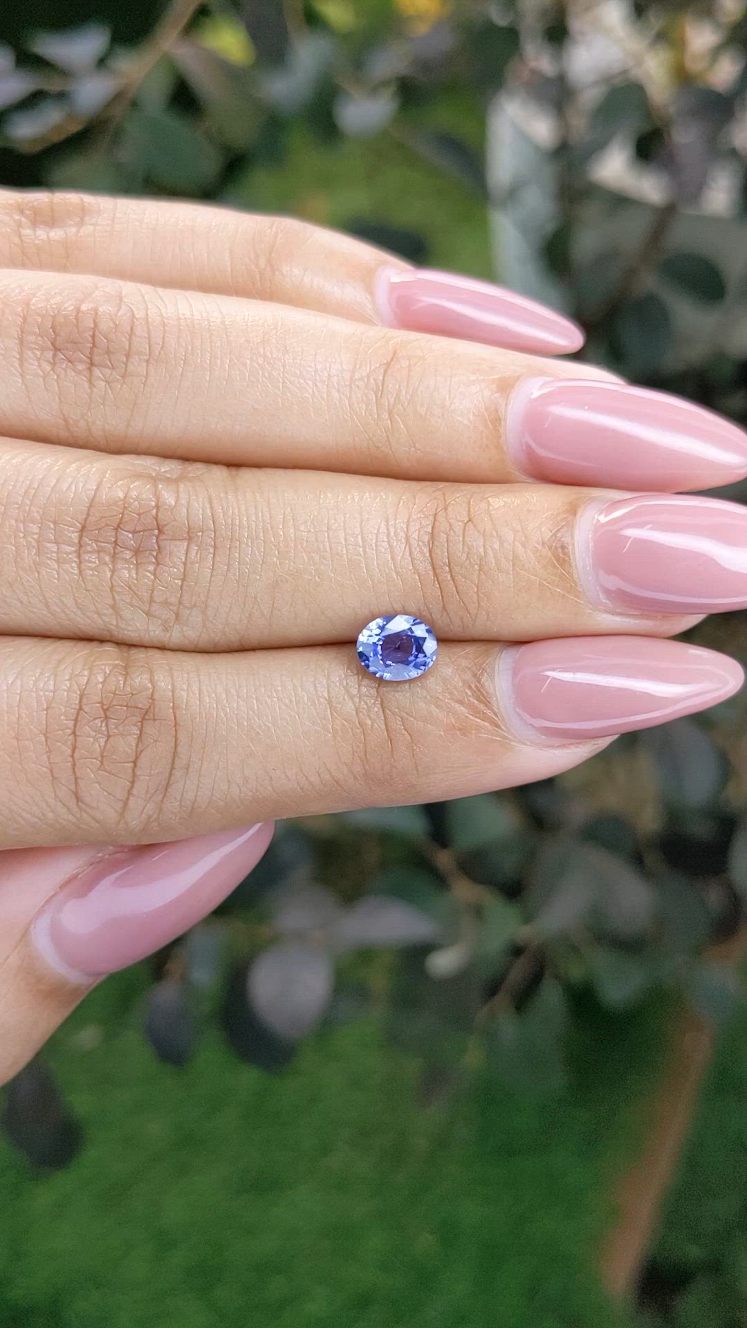 0.87 Ct. Blue Sapphire from Ceylon (Sri Lanka) Size Video