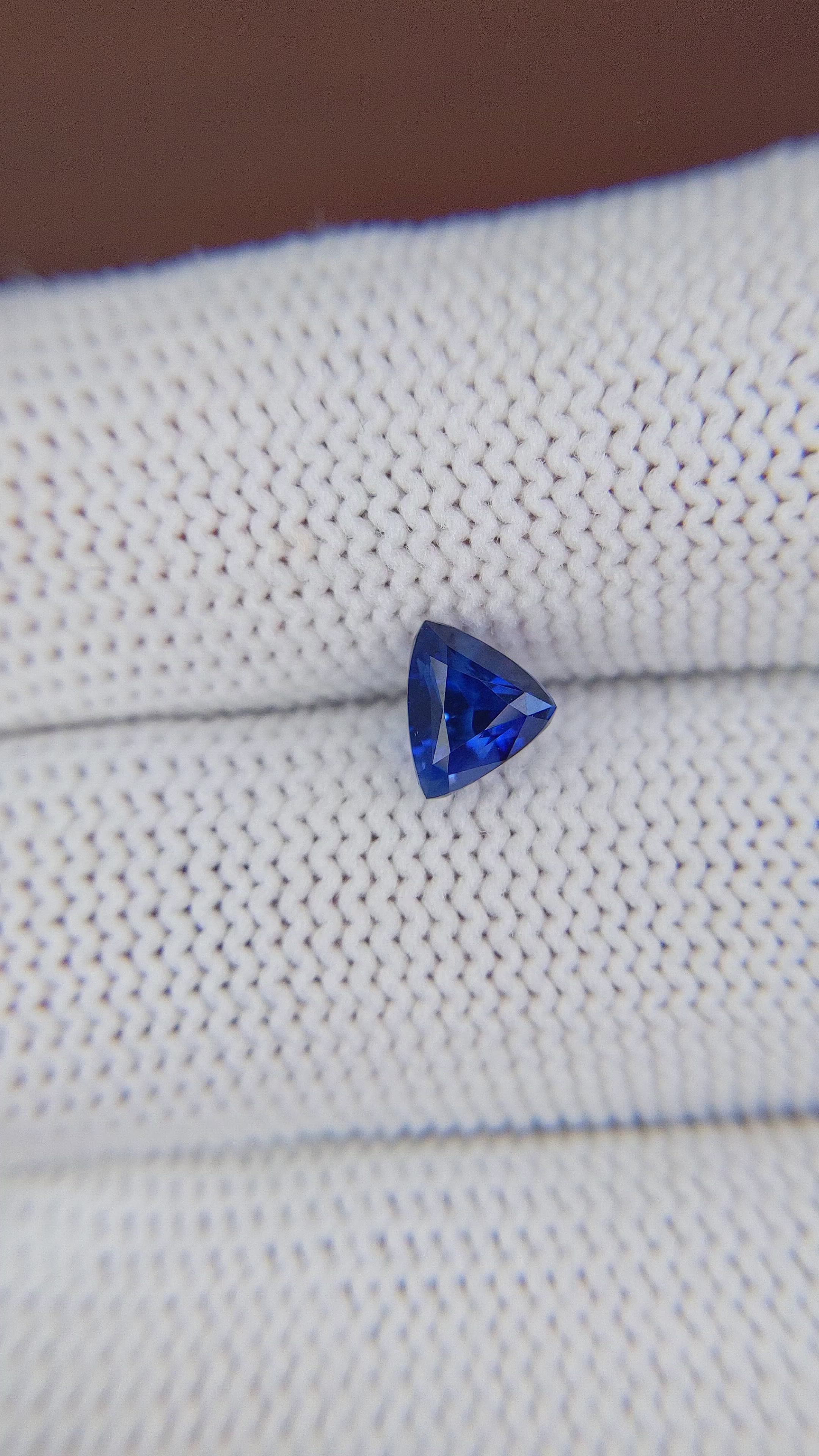 1.05 Ct. Blue Sapphire from Tanzania Size Video