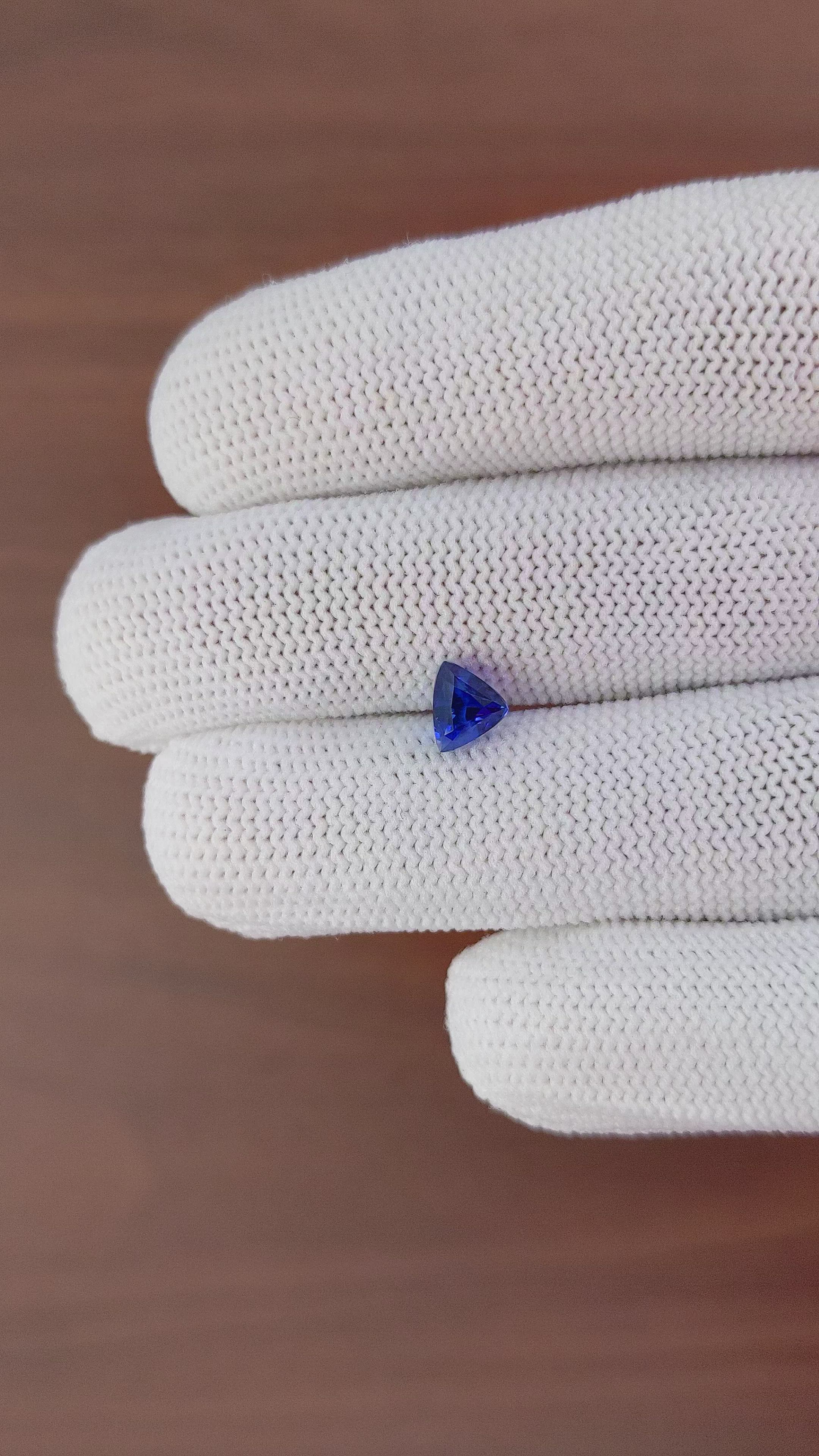 1.05 Ct. Blue Sapphire from Tanzania Size Video