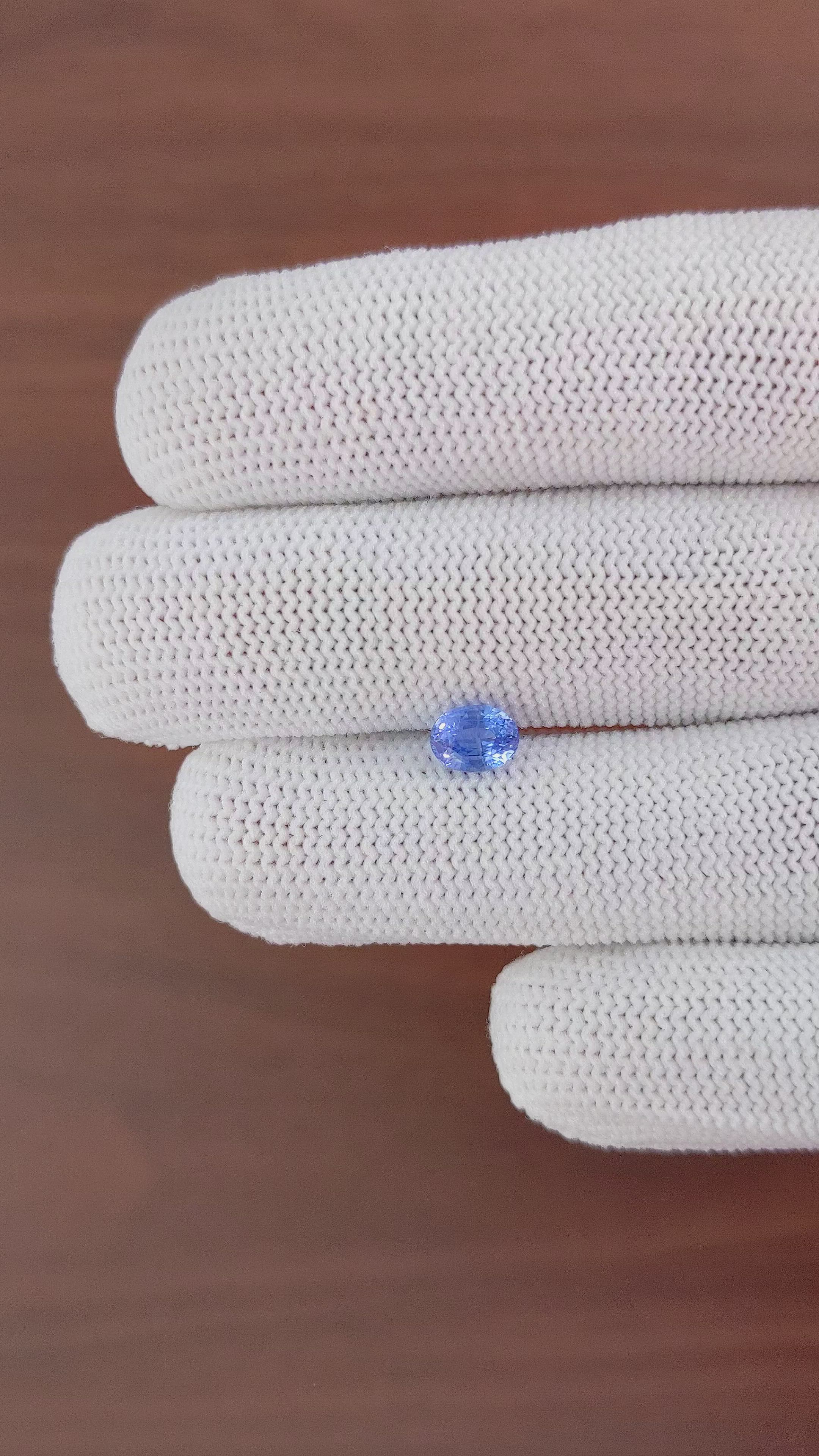 1.12 Ct. Blue Sapphire from Tanzania Size Video