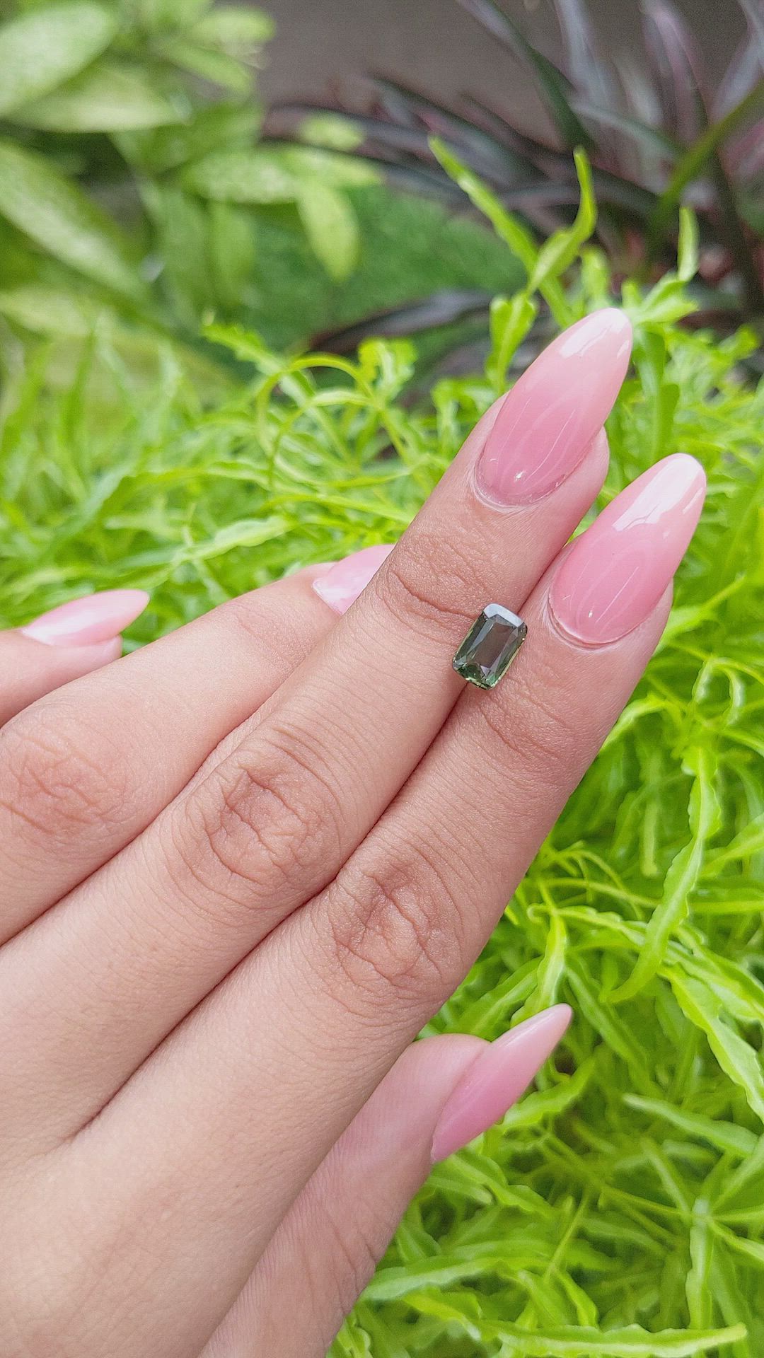 1.52 Ct. Green Sapphire from Tanzania Size Video