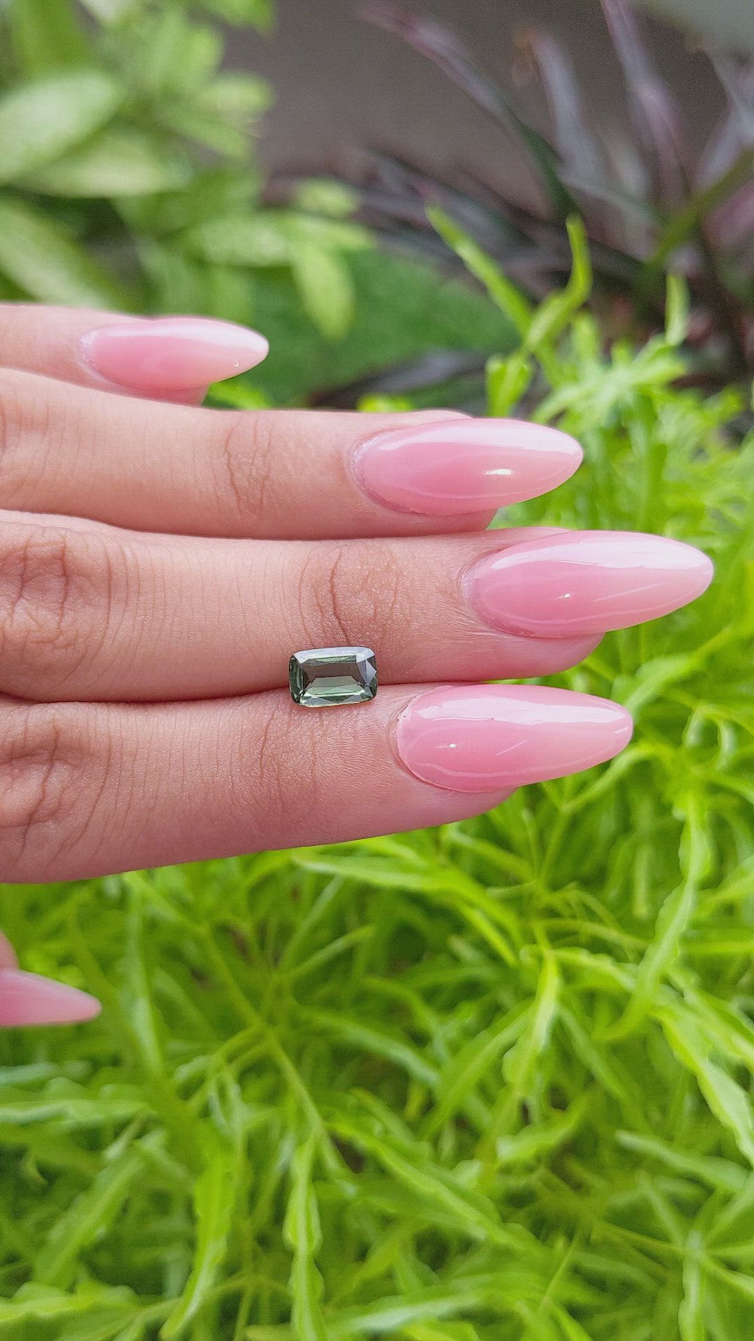 1.52 Ct. Green Sapphire from Tanzania Size Video