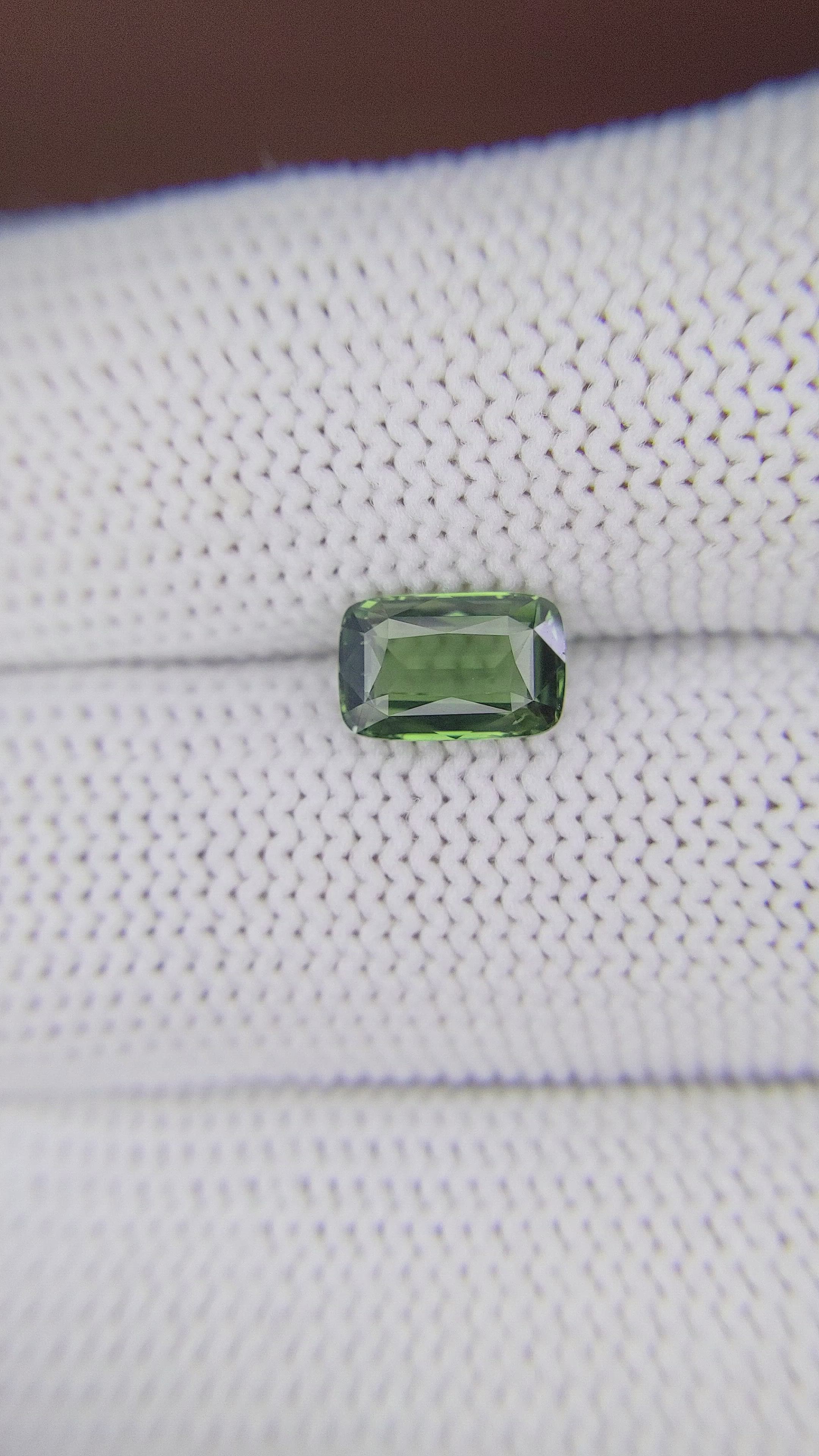 1.52 Ct. Green Sapphire from Tanzania Size Video