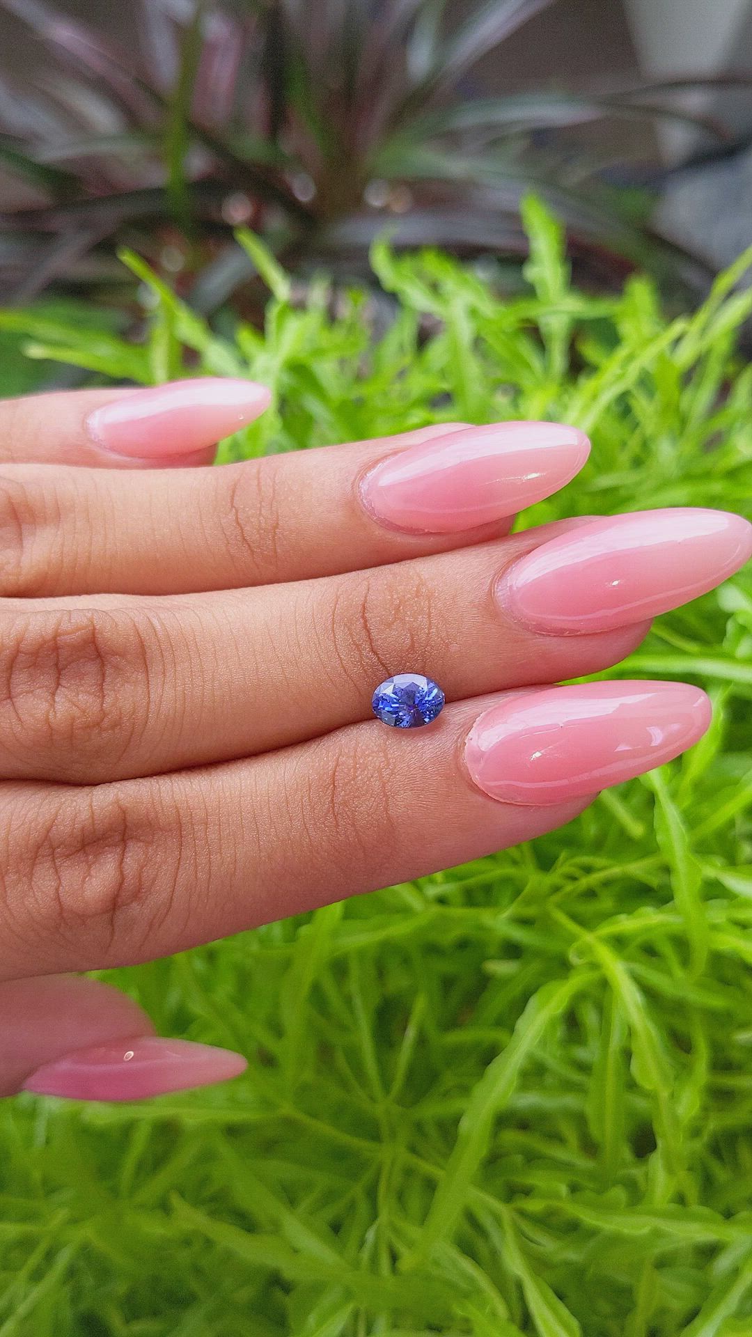 1.15 Ct. Blue Sapphire from Tanzania Size Video