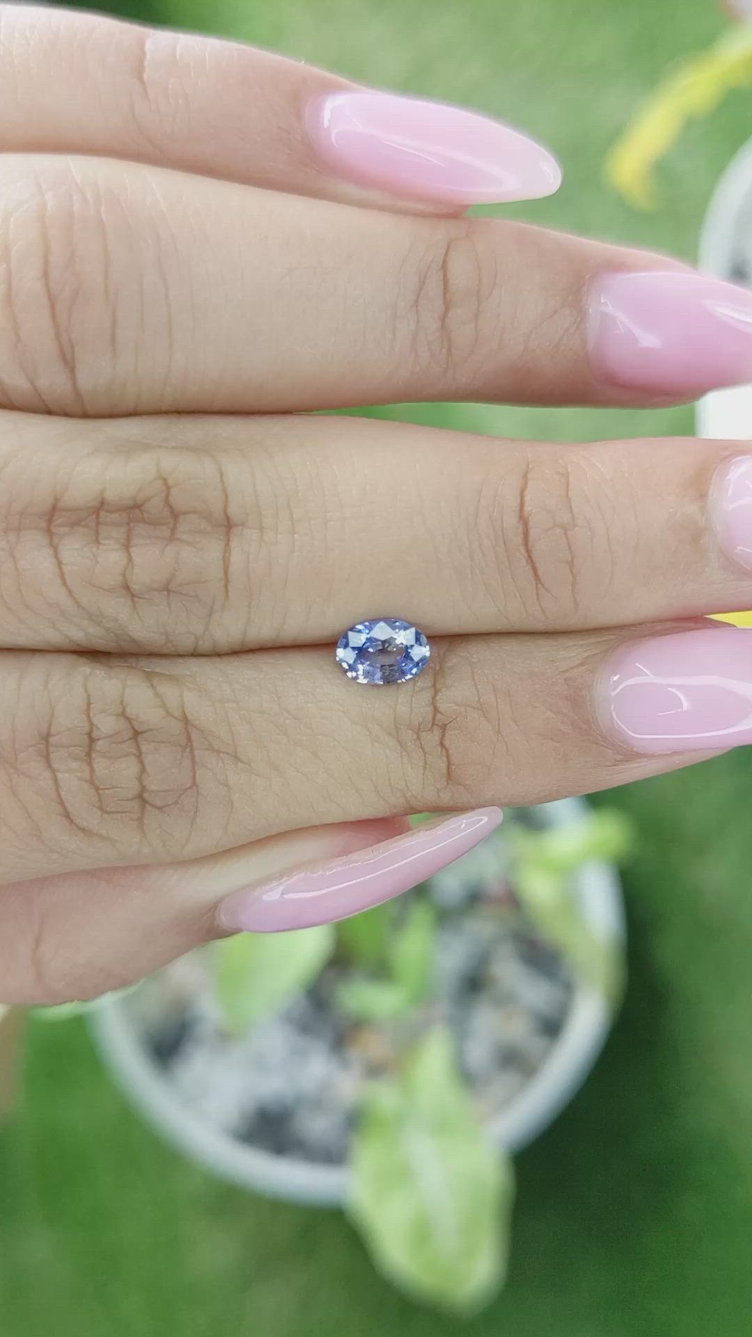 0.65 Ct. Blue Sapphire from Ceylon (Sri Lanka) Size Video