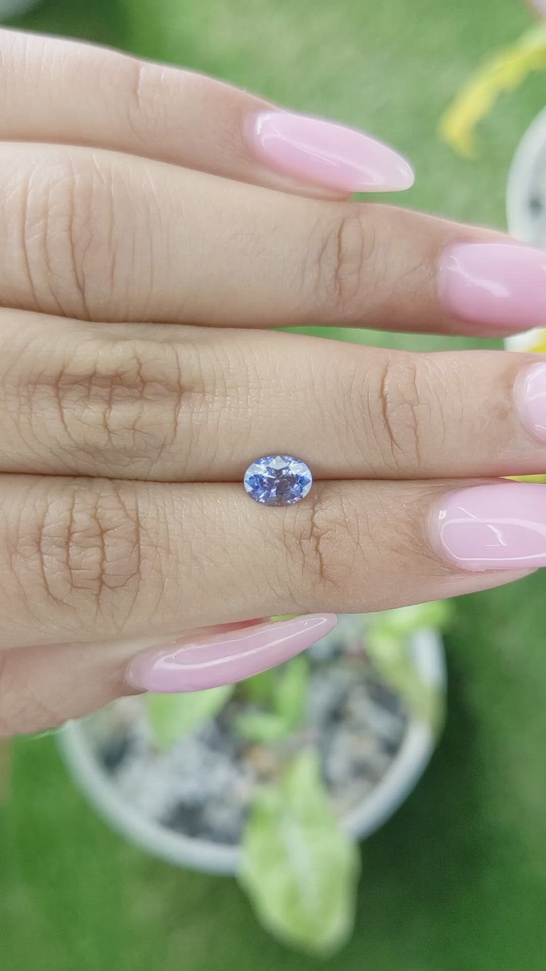 0.76 Ct. Blue Sapphire from Ceylon (Sri Lanka) Size Video