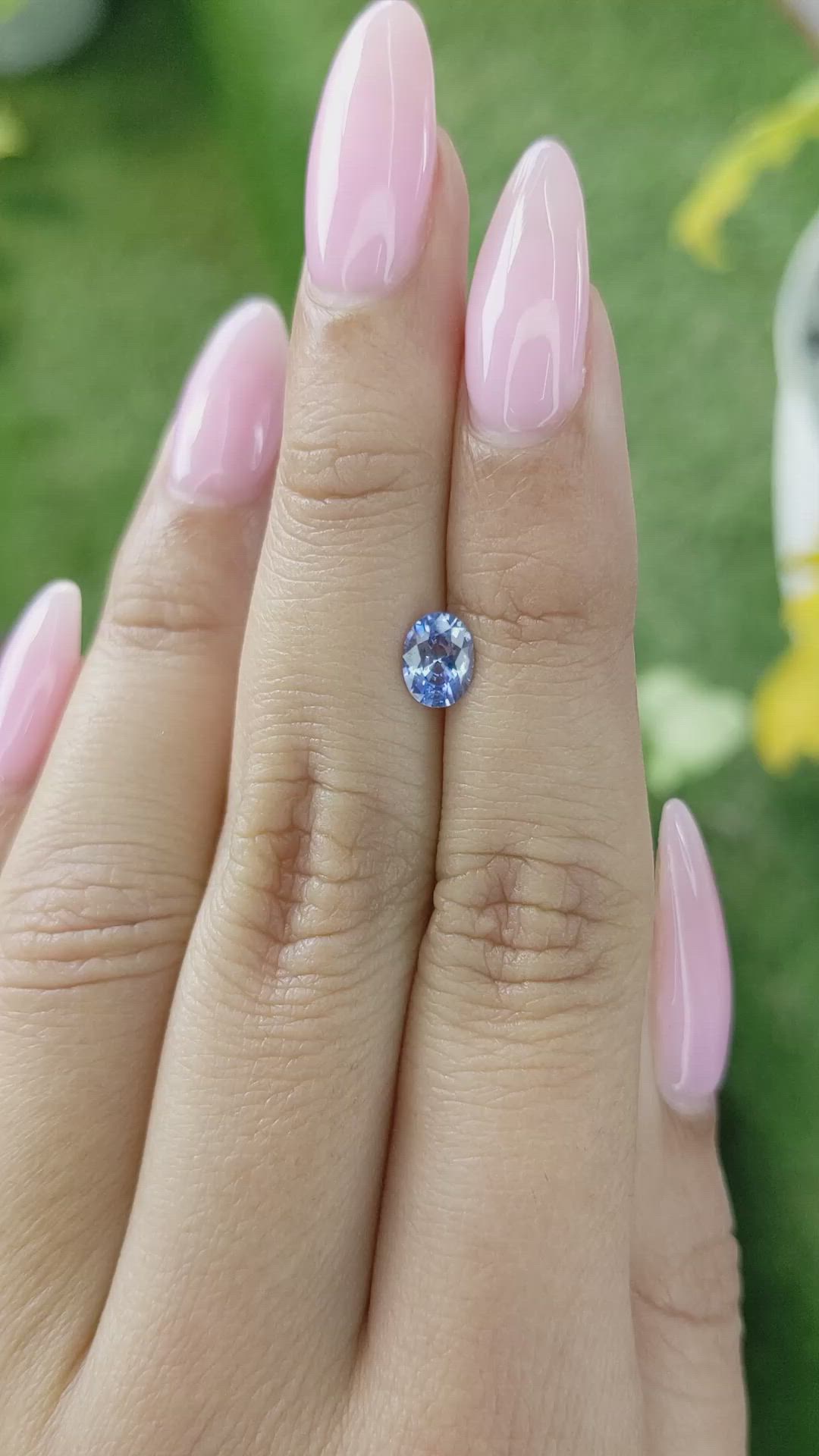 0.76 Ct. Blue Sapphire from Ceylon (Sri Lanka) Size Video